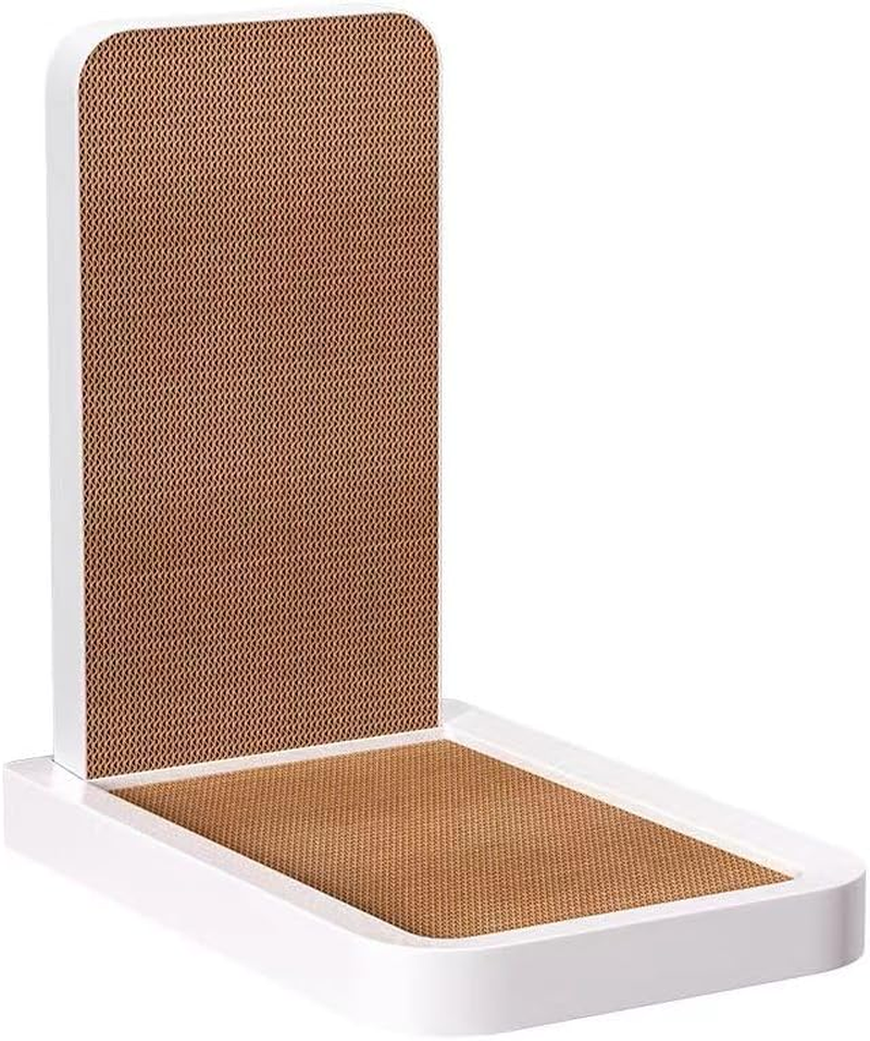 TITIROBA 24HF001 Claw Sharpener for Cats, L-Shaped, Cardboard, PP Case, Double-Sided, Scratcher, Stress Relief, Enjoy and Rest, 18.9 X 12.6 X 19.3 Inches (48 X 32 X 49 Cm), L-Shaped Cat, Cardboard, image number 1