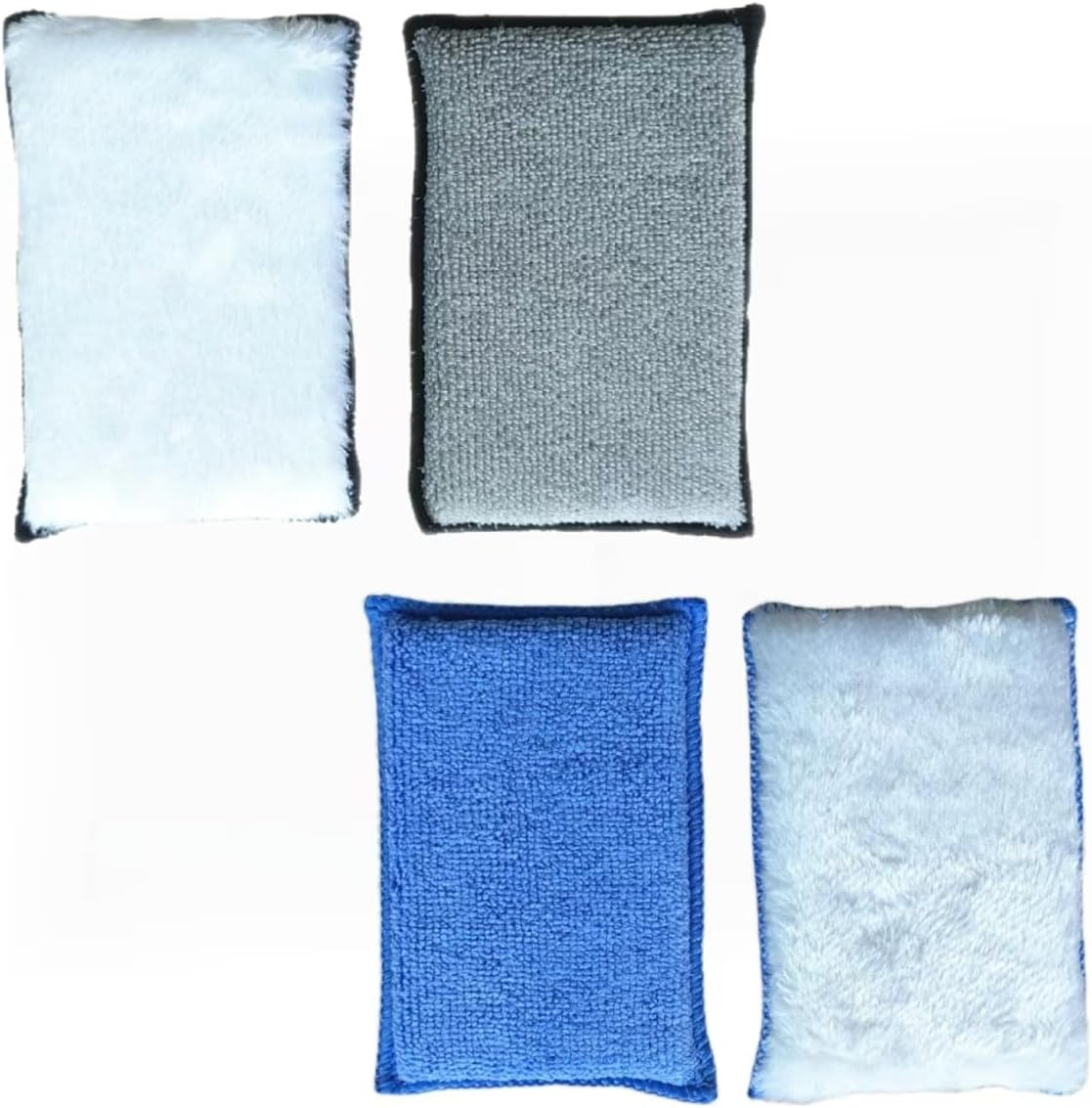 Scrub Ninja, 4 PCS Car Interior Cleaning Sponge, Interior Scrubbing Sponge, Auto Detailing Scrub Pads for Plastic Leather Upholstery Cleaning image number 1