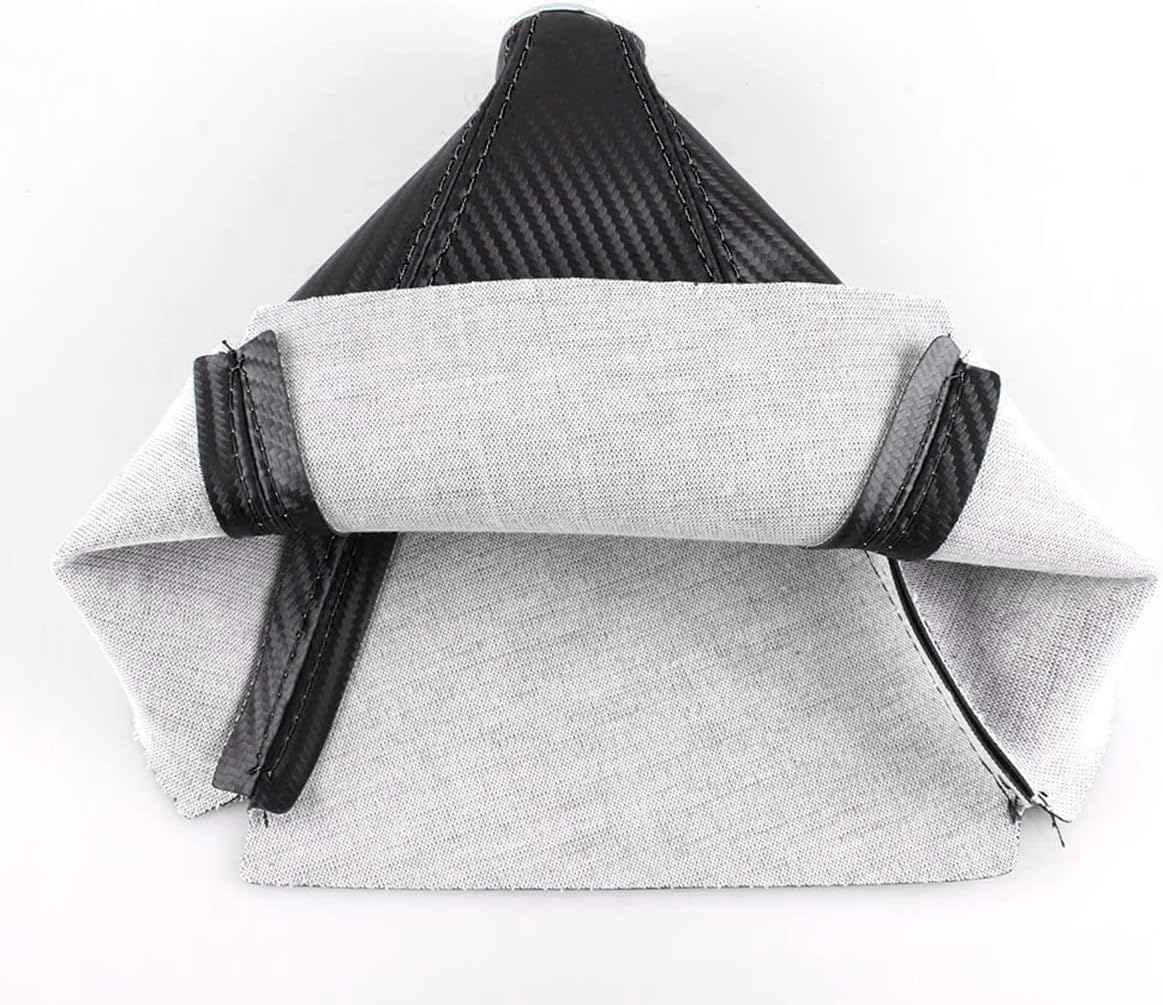 Zipelo Car Shift Boot Cover, Universal Auto Gear Shift Knob Dust Protector, Leather Manual Auto Shifter Shift Boots Cover Gear Stick Gaiter, Vehicle Accessorise for Most Car - Red image number 6