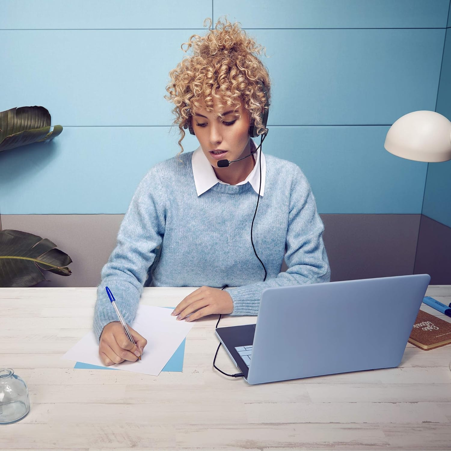 Energy System Headset Office 2 Anthracite (On-Ear Headset, Compatible with Pc/Mac/Smartphone, 3.5 Mm Connector, Microphone with Retractable Arm) image number 3