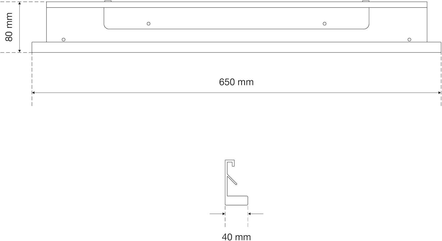 BGS 80214 | Lighting Cover | for LED Elements | 650 Mm image number 2