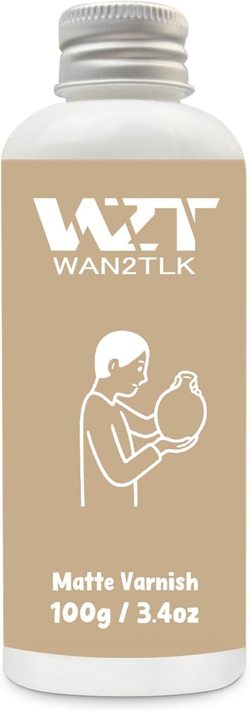 100Ml Air Dry Clay Glaze, Clear Clay Glaze for Air Drying Clay, Varnish for Pottery and Acrylic Paint, Waterproof and Scratch Resistant, Design for Air Dry Clay (Matte Varnish) image number 6