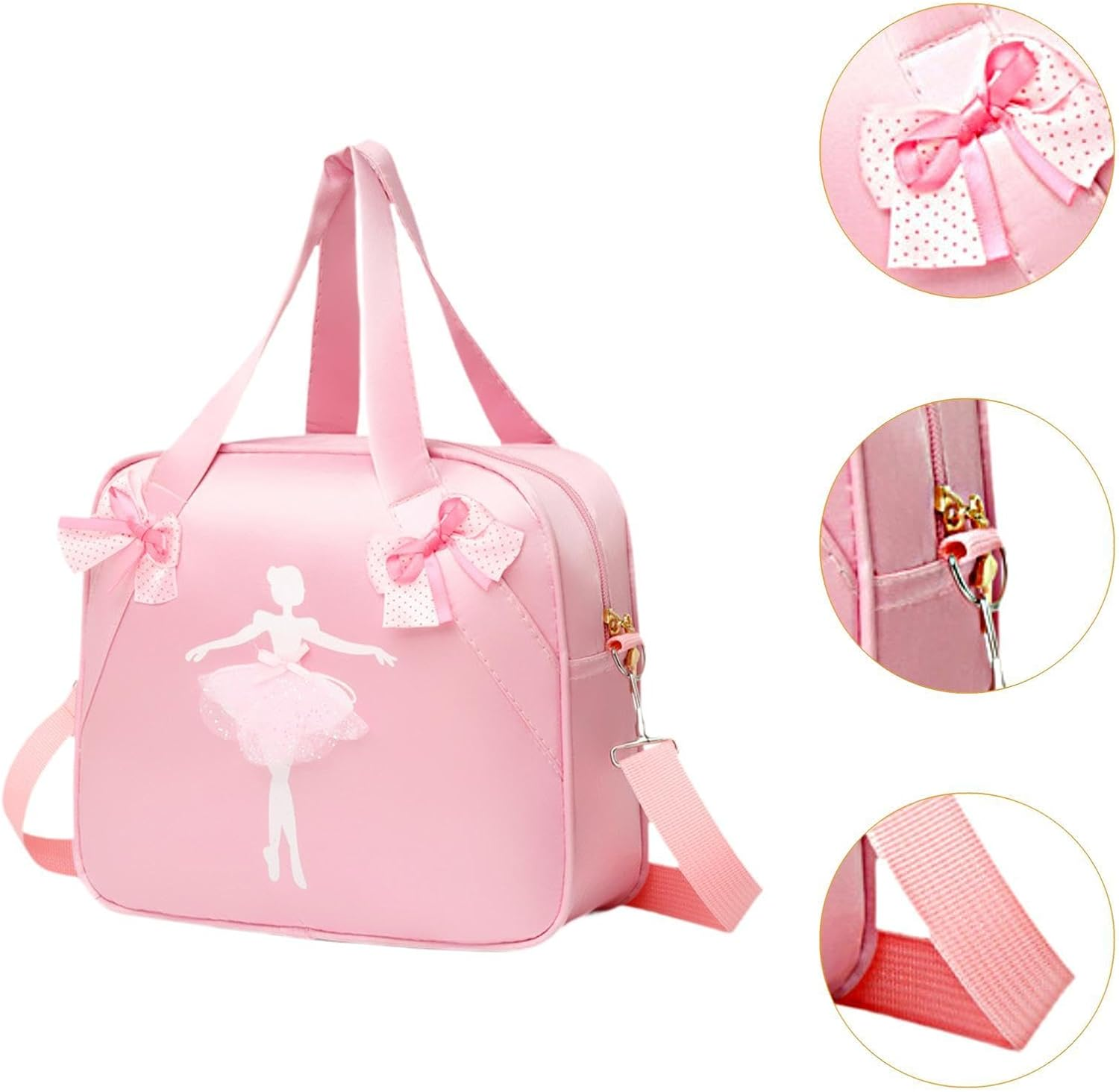 Generic Cute Ballet Dance Bag Ballet Dance Backpack Handbag for Sports Gymnastics Travel - Style B image number 7