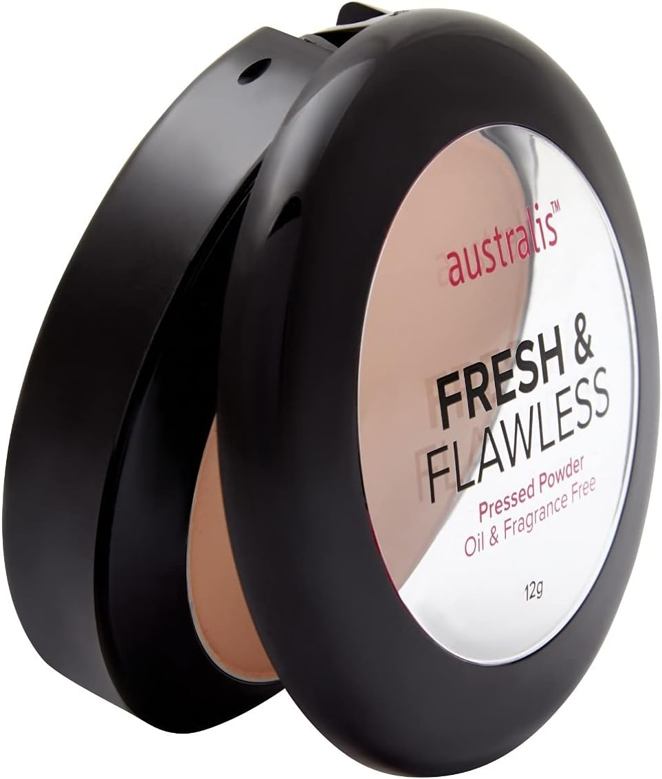 Australis AC Fresh and Flawless Pressed Powder Makeup - Darkest Brown Matte image number 3