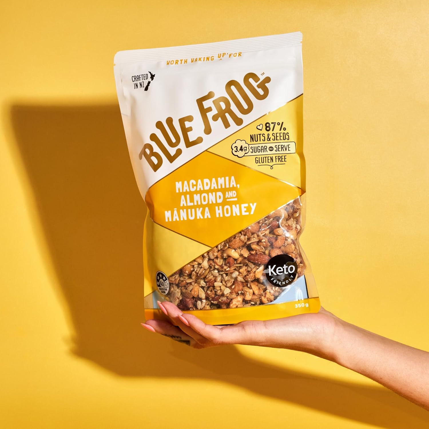 Blue Frog Breakfast - Macadamia, Almond and Manuka Honey, 350G image number 2