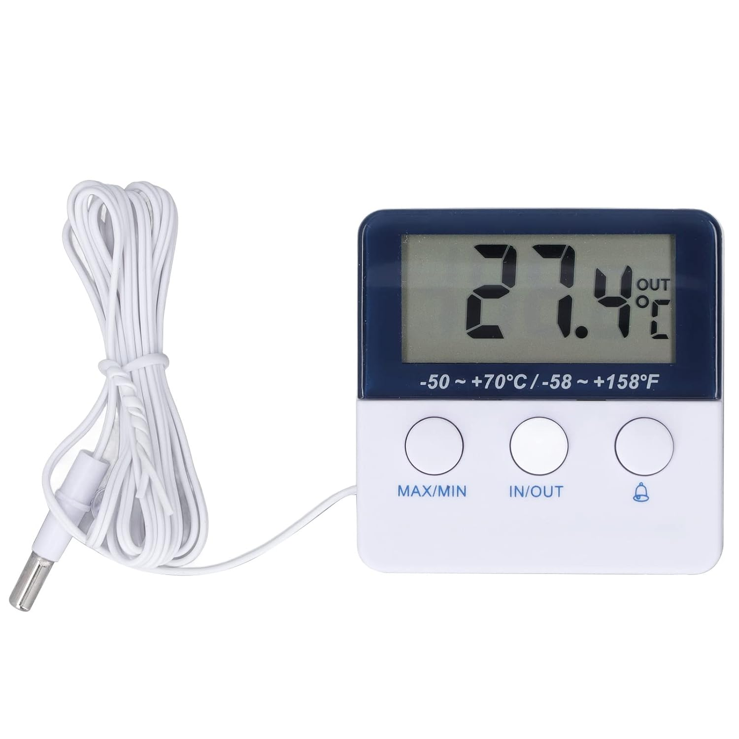 2 in 1 Thermometer Hygrometer High Accuracy Temperature Alarm ABS