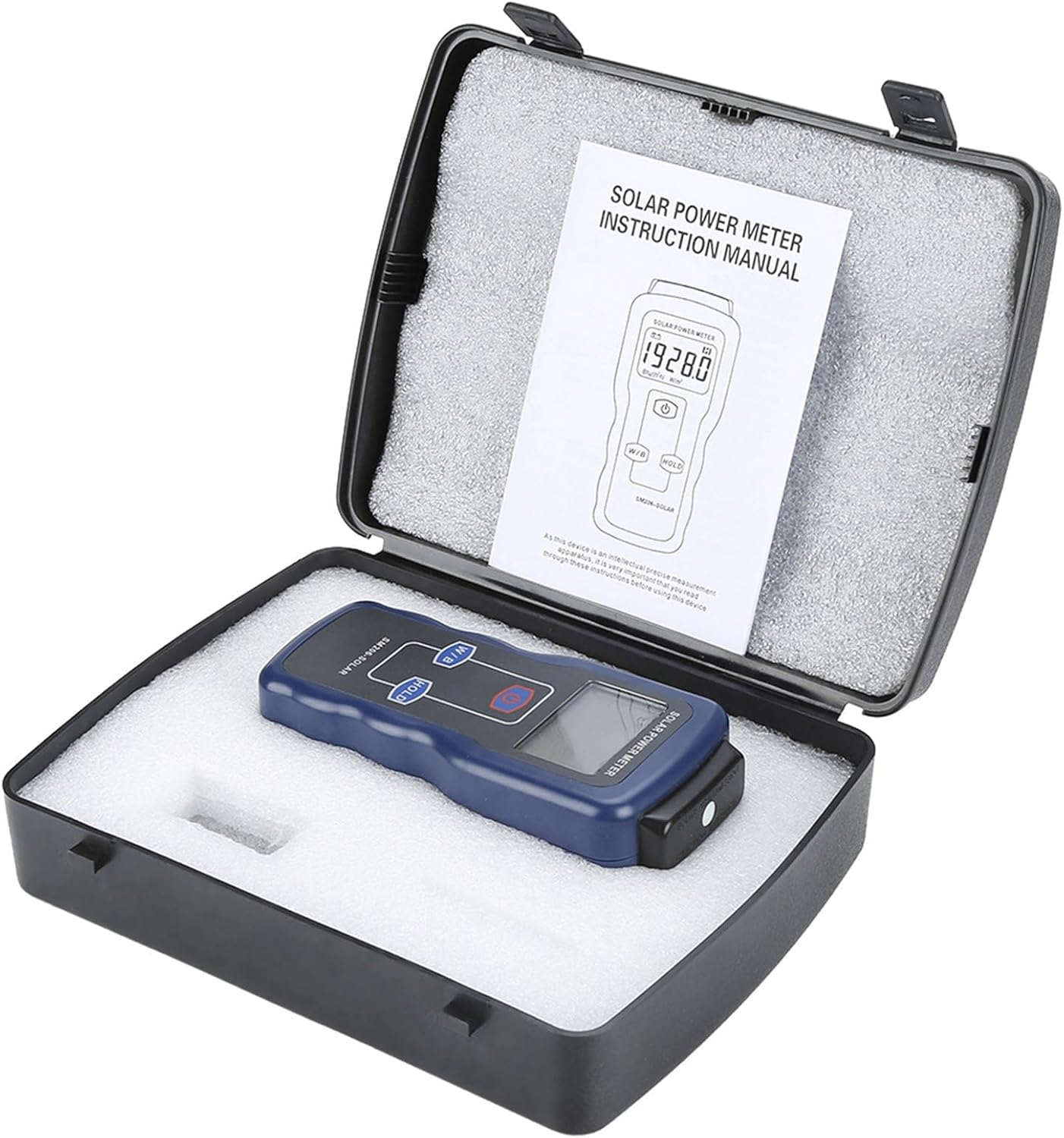 Digital Solar Power Meter, Sun Light Radiation Measuring Tester, Digital Solar Energy Meter, for Meteorology Physical Optical Experiments image number 1