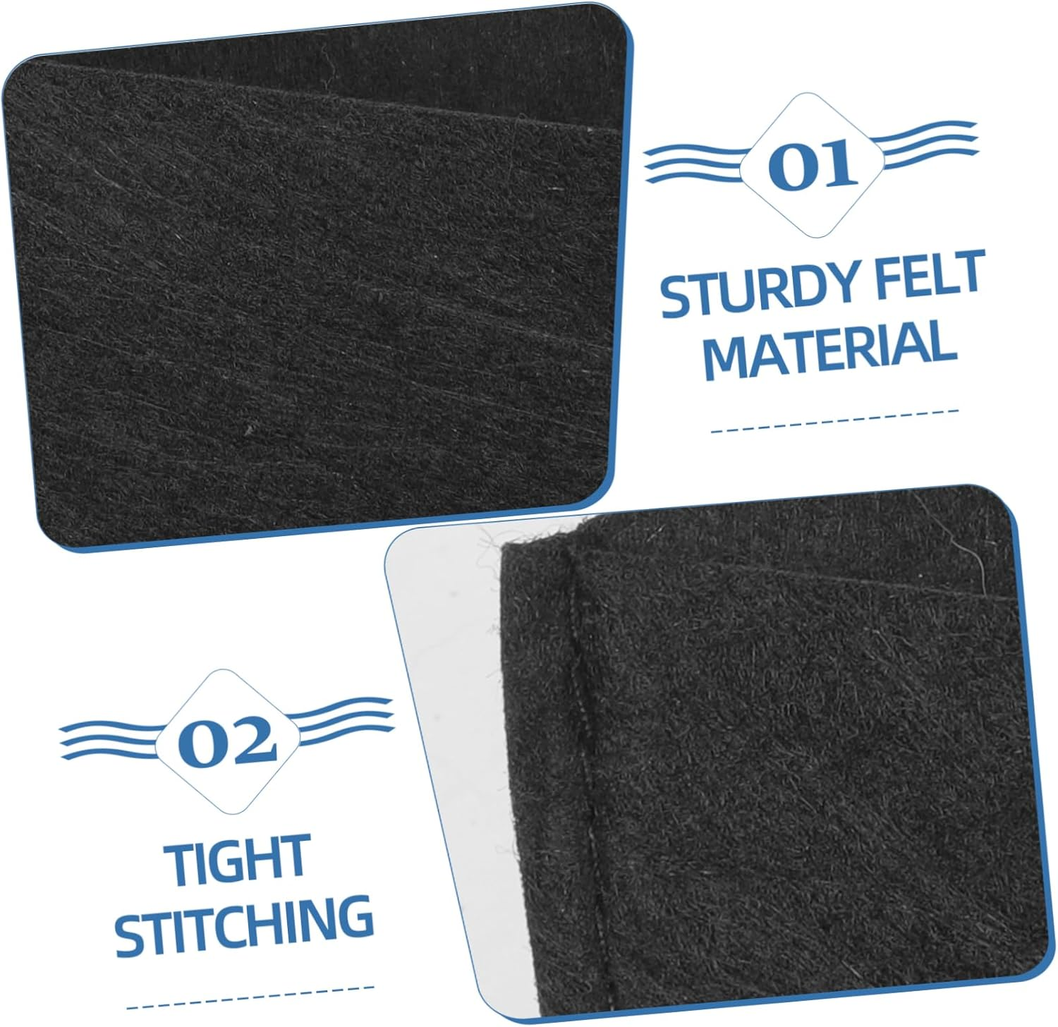 3Pcs Planter Liner Set Felt Liners for Planters Safe Delicate Easy Replacement for Hanging Baskets image number 3