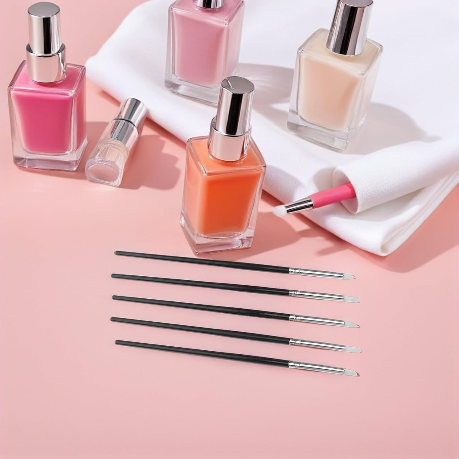 SWETRACE 25Pcs Silicone Nail Art Pens Set with Small Size Brushes for Painting Carving and Sculpting DIY Nail Design Tools with Silicone Handles for Manicure in Australia image number 1