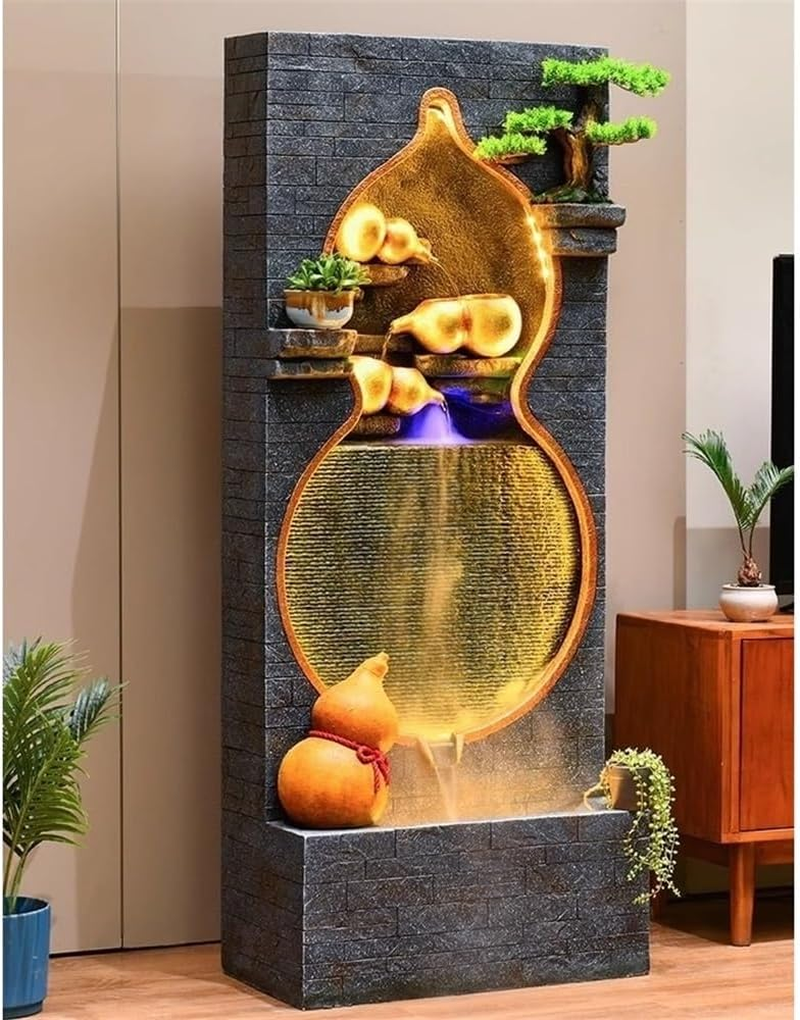 Outdoor Fountain Outdoor Four Layer Gourd Shaped Fountain for Gardens Courtyards and Imitating the Appearance of Natural Stone image number 4