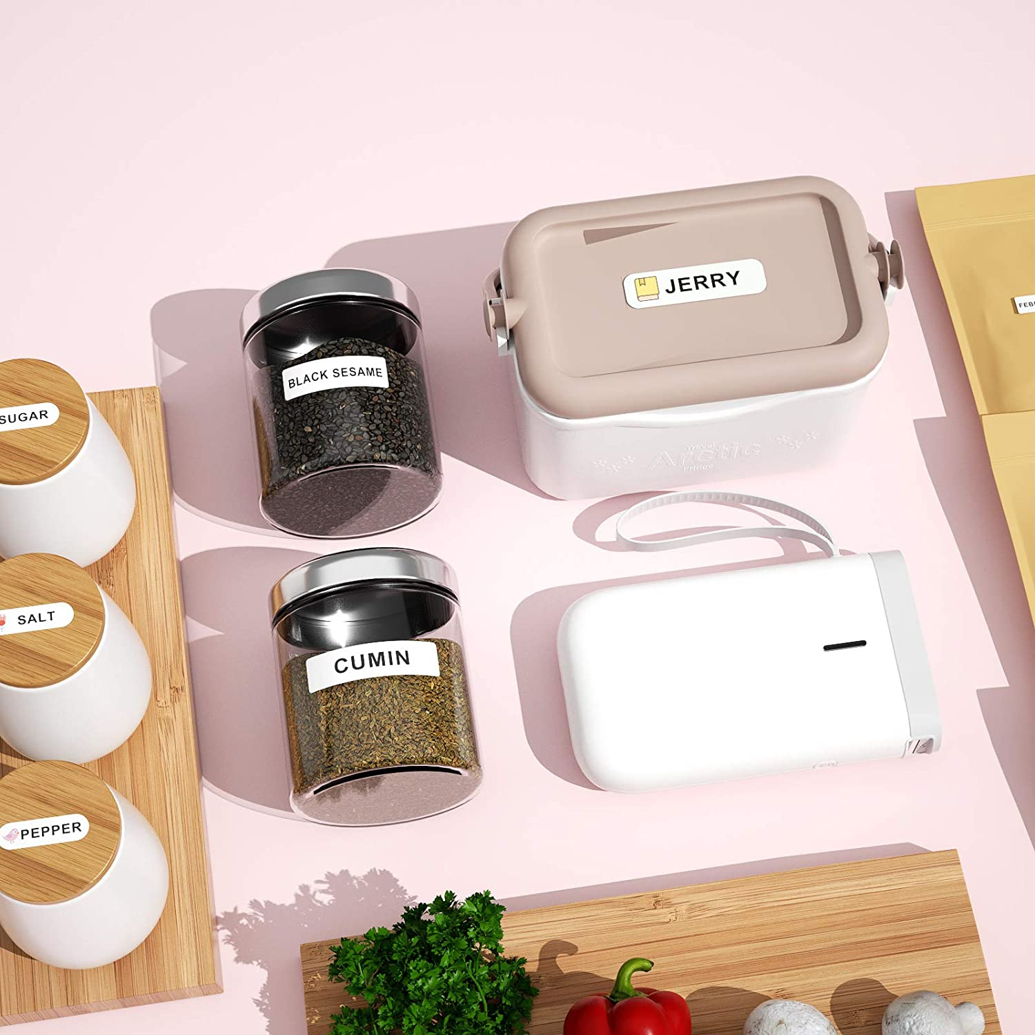 NIIMBOT Thermal Label Maker Paper, White Stickers Waterproof Tear-Resistant Labels Replacement for D11/D110/D101/H1S Label Printer, 15&times;50Mm 130 Labels/Roll, 0.59'' X 1.97''-White image number 2