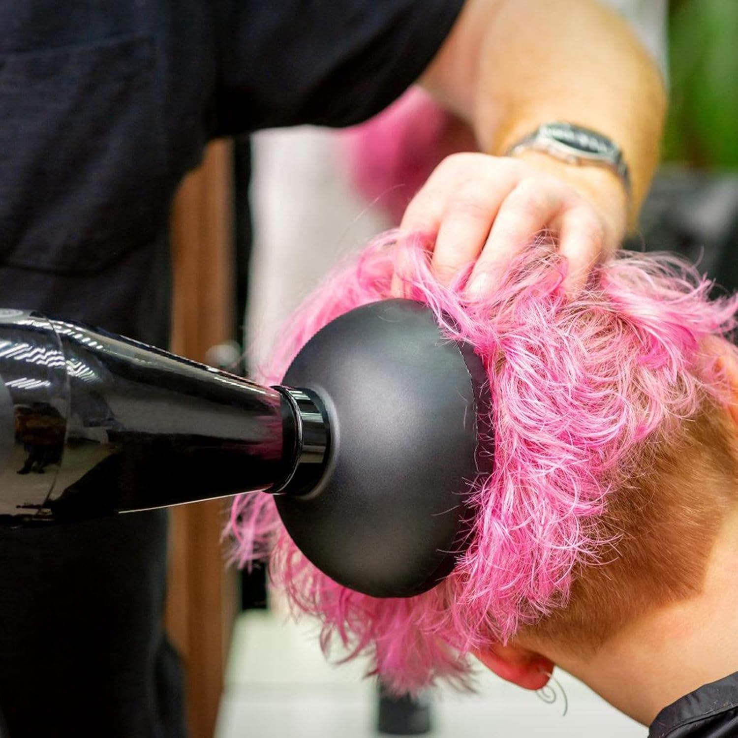 Curly Hair Diffuser, Portable Blow Dryer Attachment, Beauty Care Tool, Lightweight Heat Styling Aid, Summer Morning Routine, Spa Night, Travel Vacation Use for Straight Wavy Natural Hair image number 2