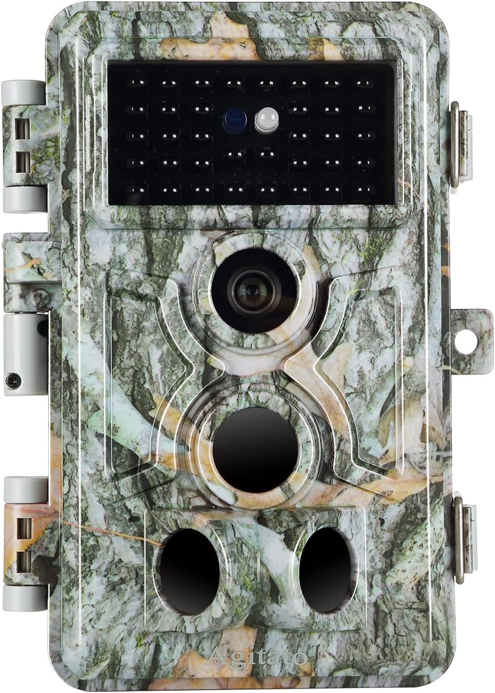 Game Trail Camera No Glow 64MP 1296P H.264 MP4 Video Night Vision 0.1S Trigger Motion Activated Easy Operate Waterproof Wildlife Hunting Deer Cam Password Protected Photo & Video Model Time Lapse image number 1