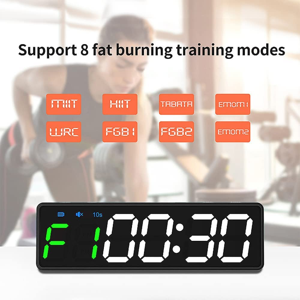 Mini Gym Timer Rechargeable Stopwatch Portable Countdown/Up Clock with Magnetic Back for Home Gym Fitness Training image number 6