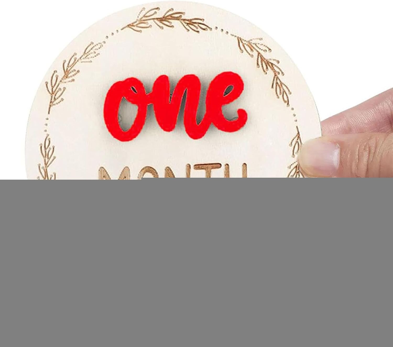 Generisch Monthly Development Signs for Babies, 3D Monthly Photo Marker Disc, 7 Pieces, Decorative Month Marker Discs Wall Decoration for Children'S Room, Photography image number 2