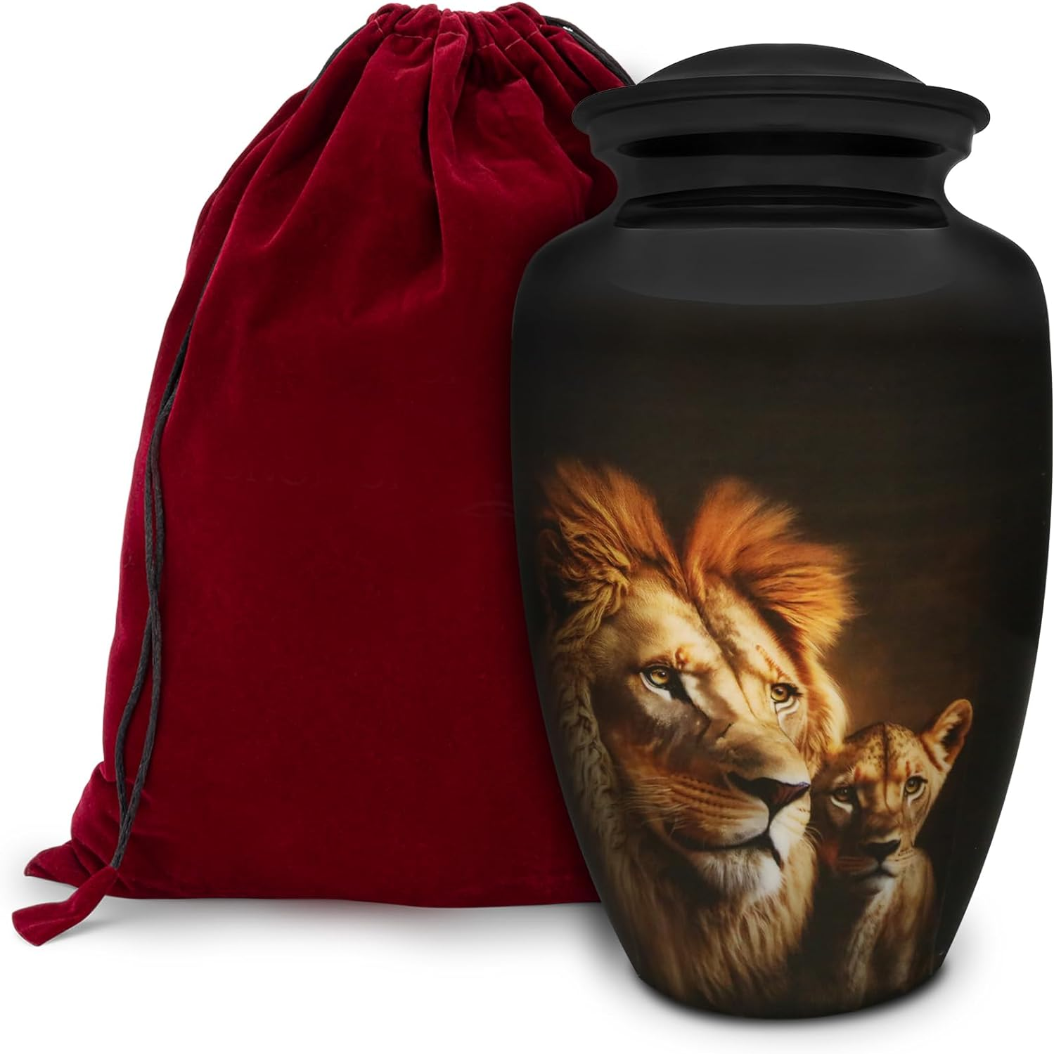 Urn - Urns for Human Ashes Adult - Lion'S Pride Memorial Urns for Human Ashes - Decorative Urns - Cremation Urn for Adult Ashes - 200LB Urn with Bag image number 6