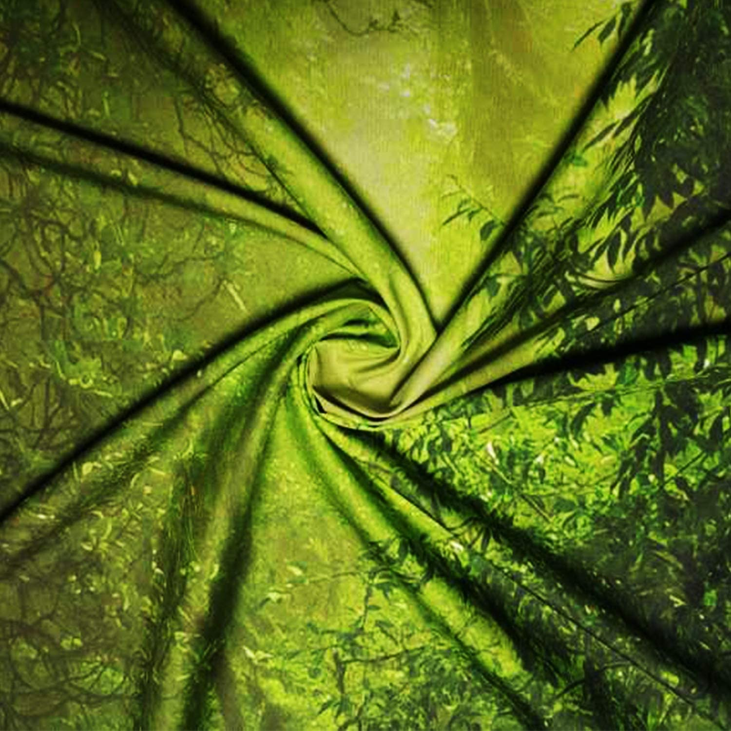 Leofanger Misty Forest Tapestry Magical Nature Green Tree Wall Tapestry Rainforest Landscape Tapestry Wall Hanging Bohemian Psychedelic Tapestry for Bedroom Living Room Dorm (70.8 &times; 92.5 Inches) image number 1