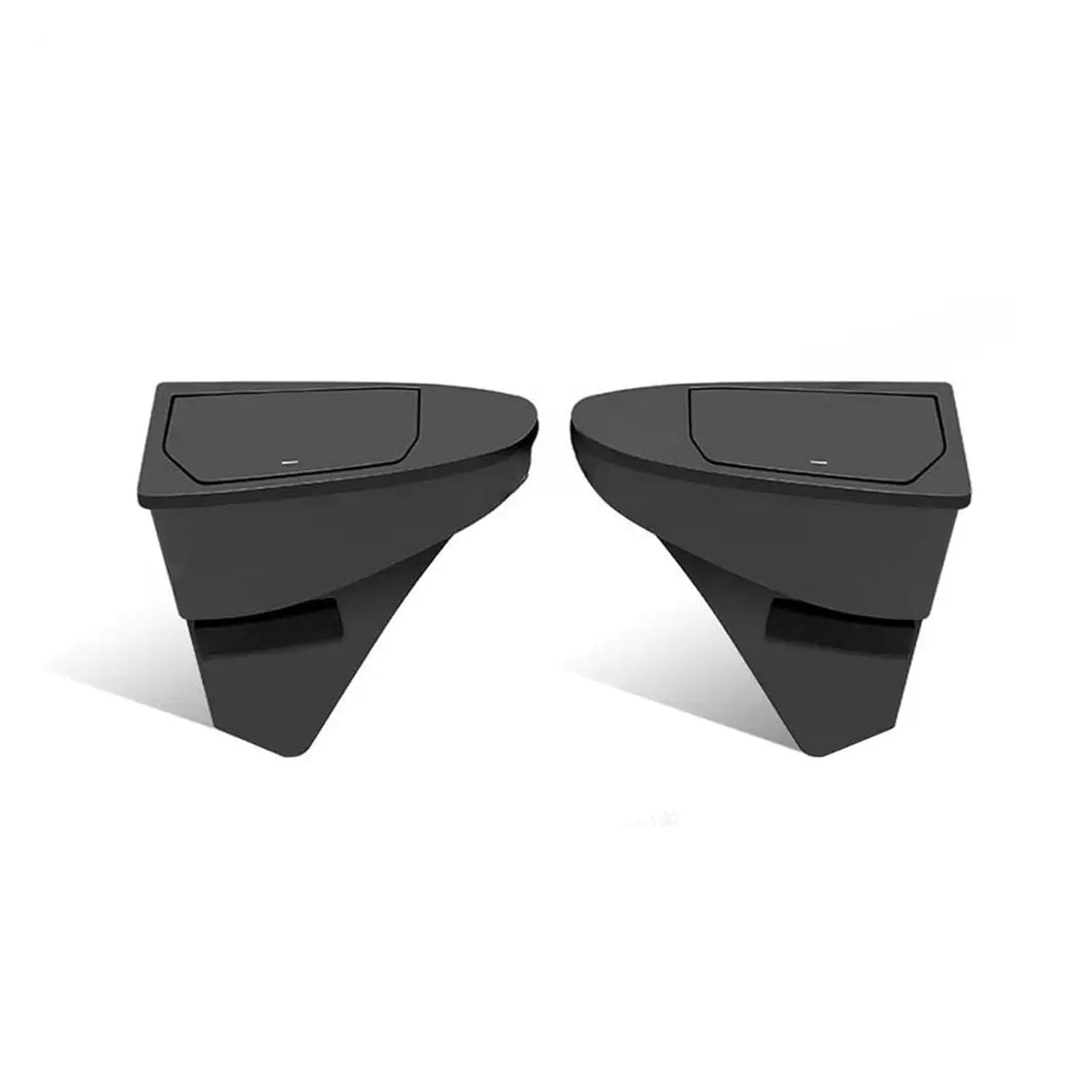 Front Door Trash Can Compatible for Tesla Model Y Juniper 2021-2025 Rear Central Control Garbage Bin Waterproof Storage Box Car Accessories(2025 My Juniper 2PCS)