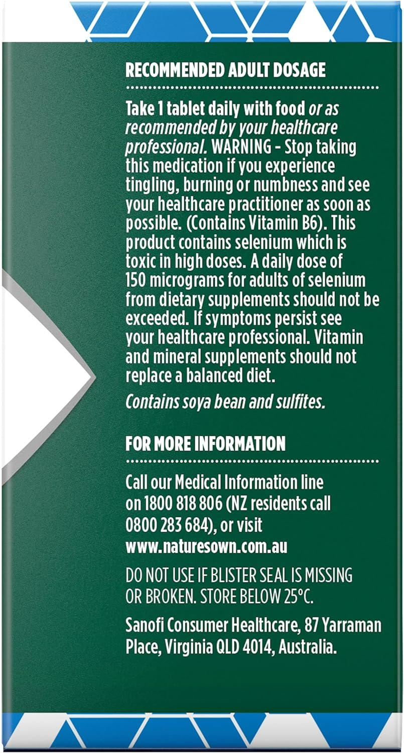 Nature'S Own Bodyfuel Men'S Multivitamin Tablets 60 - Supports Energy Production, Healthy Immune System Function & Male Reproductive System Health image number 4