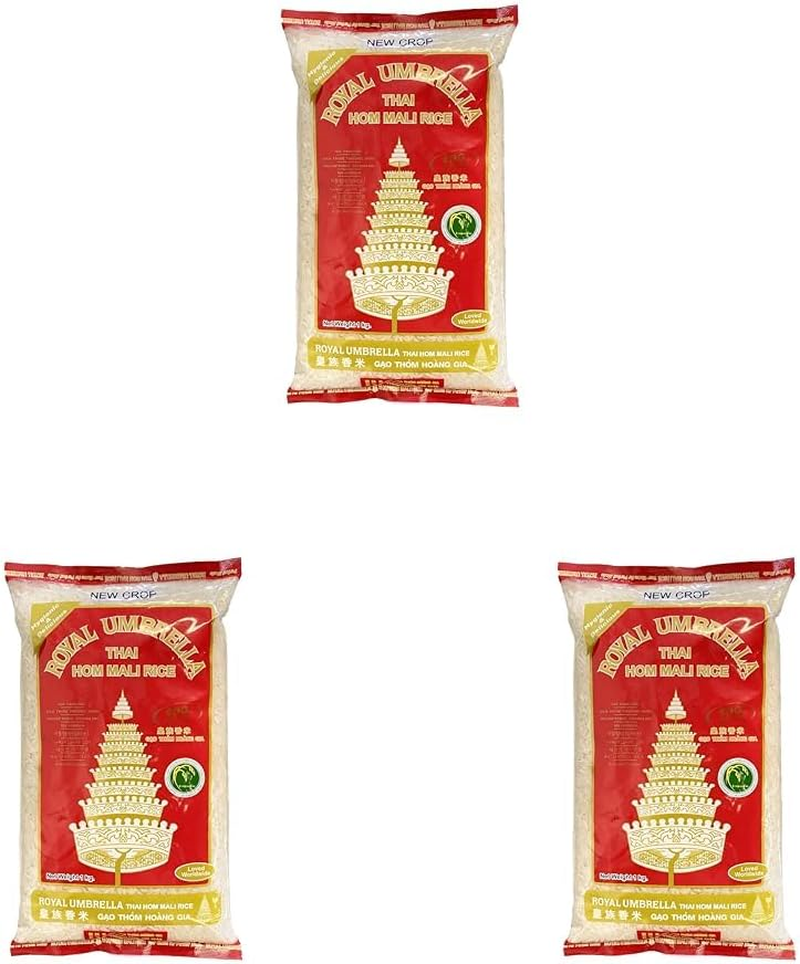 Royal Umbrella Thai Hom Mali Rice, 5 Kg (Pack of 1) MX0996 image number 6