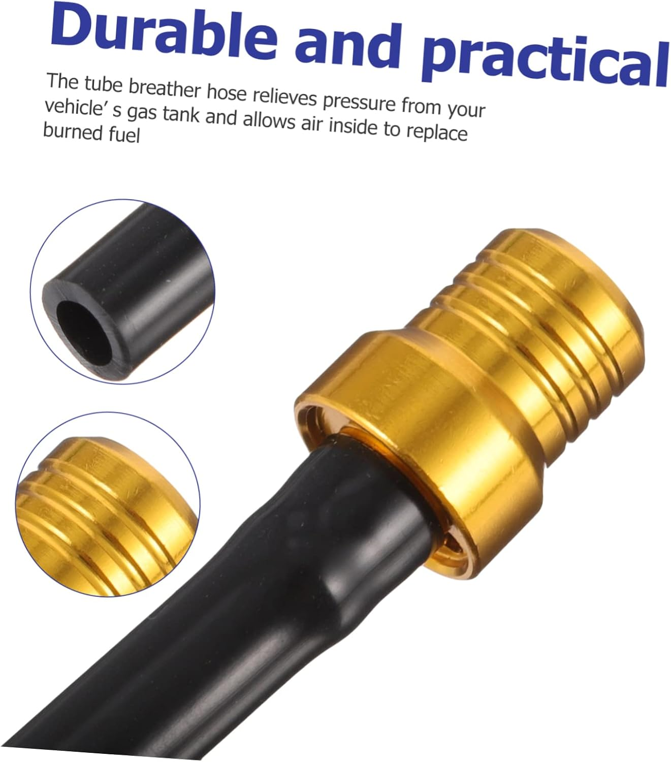 Beatifufu 6Pcs Universal Motorcycle Tank Cap Breather Cap Air Vent Hose for Motorcycle Accessories image number 6