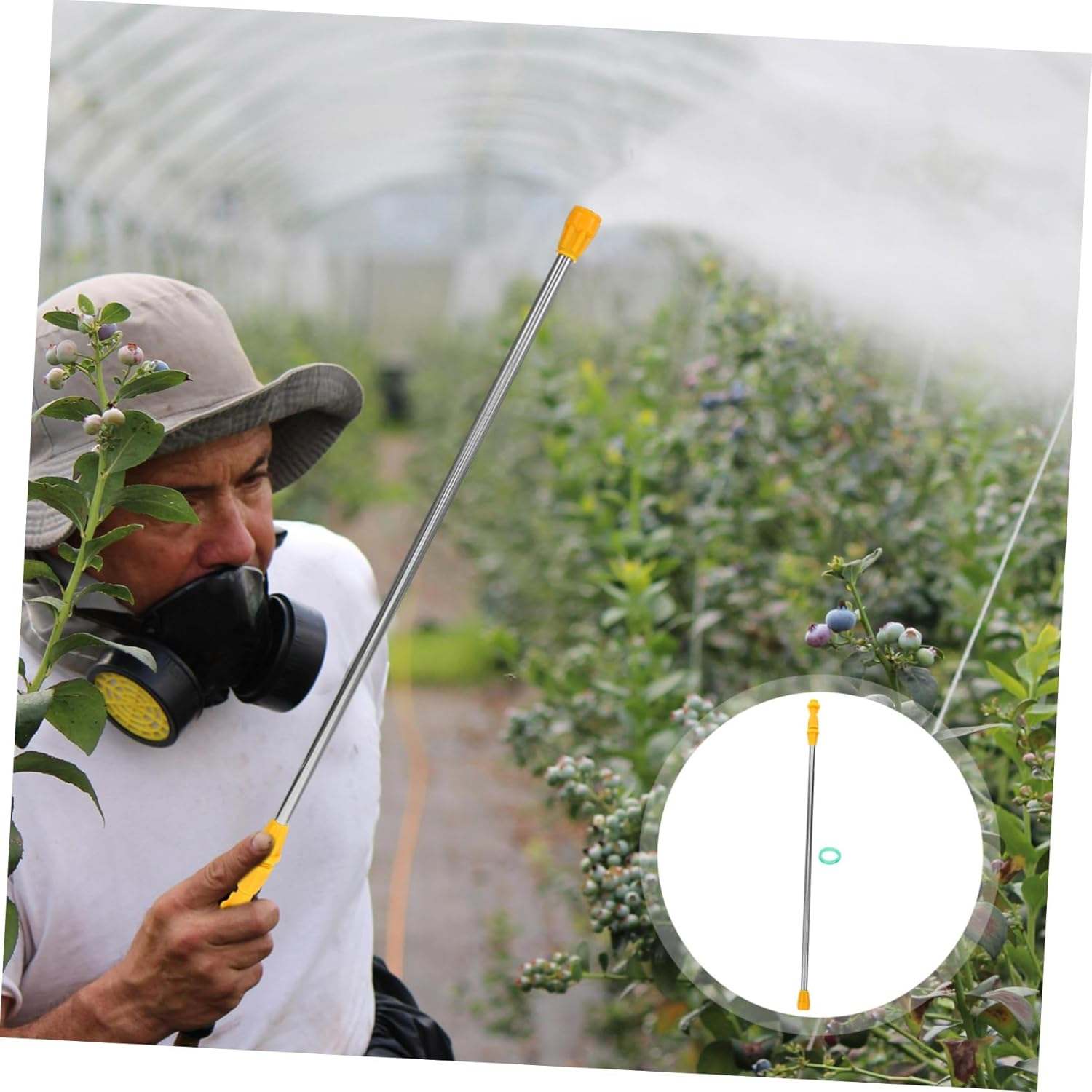 BESPORTBLE 4Sets Long Spray Can Extension Pole Adaptor Garden Sprayer Wand Hose End Sprayer Pole Suitable for Orchard and Garden image number 3