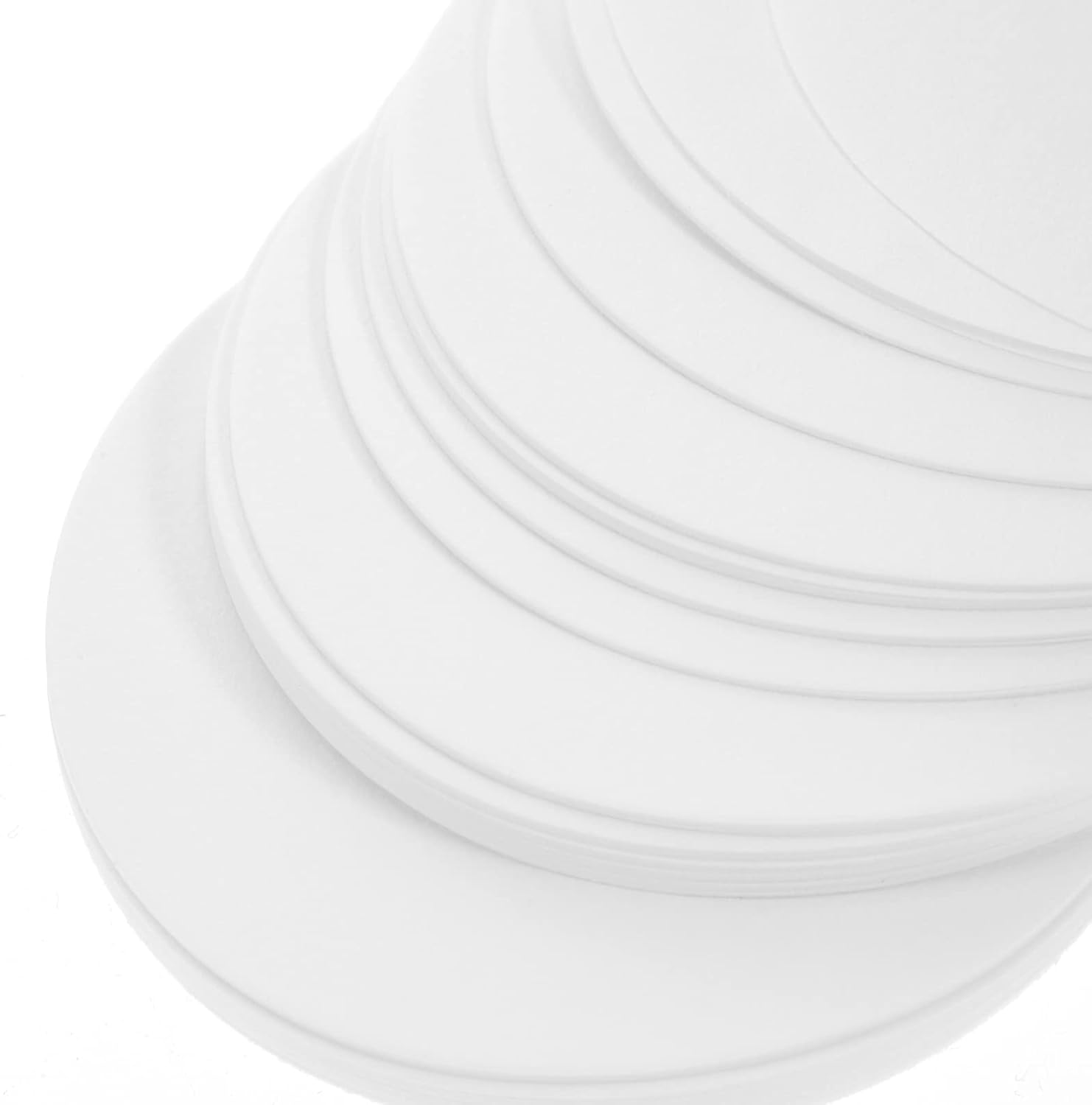 ULTECHNOVO Qualitative Filter Paper 9Cm, 100Pcs Lab Standard Medium Flow Rate Filter Paper Circles for Chemistry, General Filtration image number 4