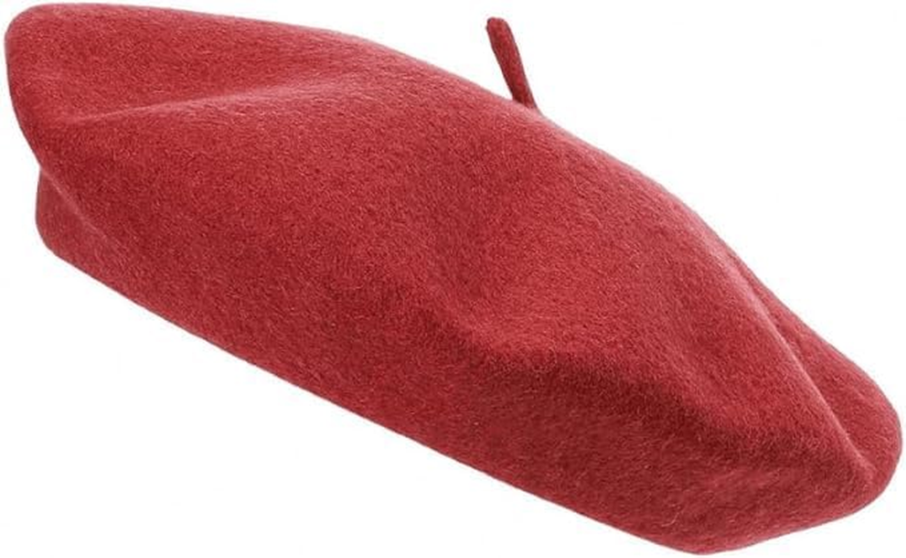 COSHAL&reg; Adult Wool Beret Hat Men Women French Style Hat Plain Classic Color Beret'S Hat'S Unisex Soft Warm Outdoor Vintage Artist Beret Hats Women Accessories