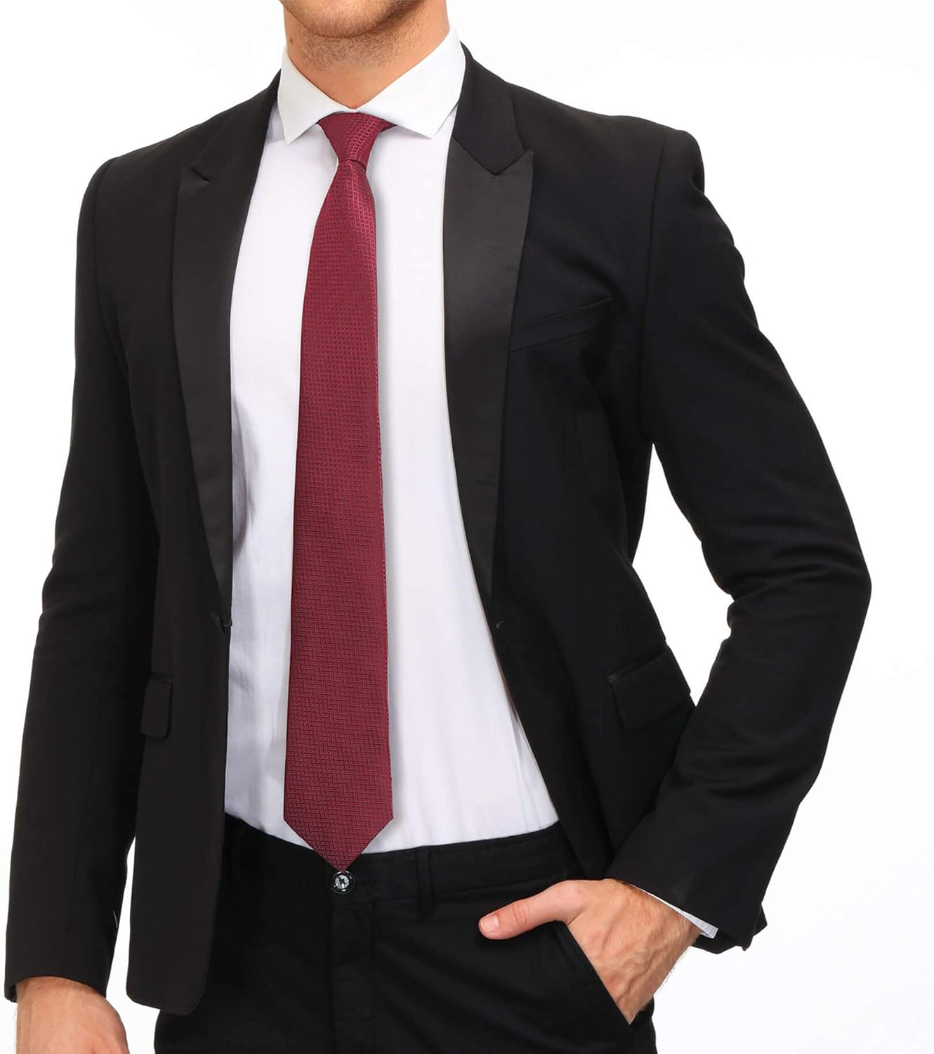 Adulove Men'S Necktie Classic Silk Tie Woven Jacquard Neck Ties 6/9 / 12 PCS image number 5