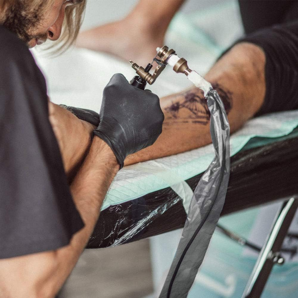 200Pcs Tattoo Machine Covers (2 Inch X 24 Inch) Tattoo Clip Cord Cover Disposable Tattoo Pen Covers Tattoo Machine Sleeves Bags Pen Type Covers Bag Tattoo Grip Sleeve (Large,Black) image number 5