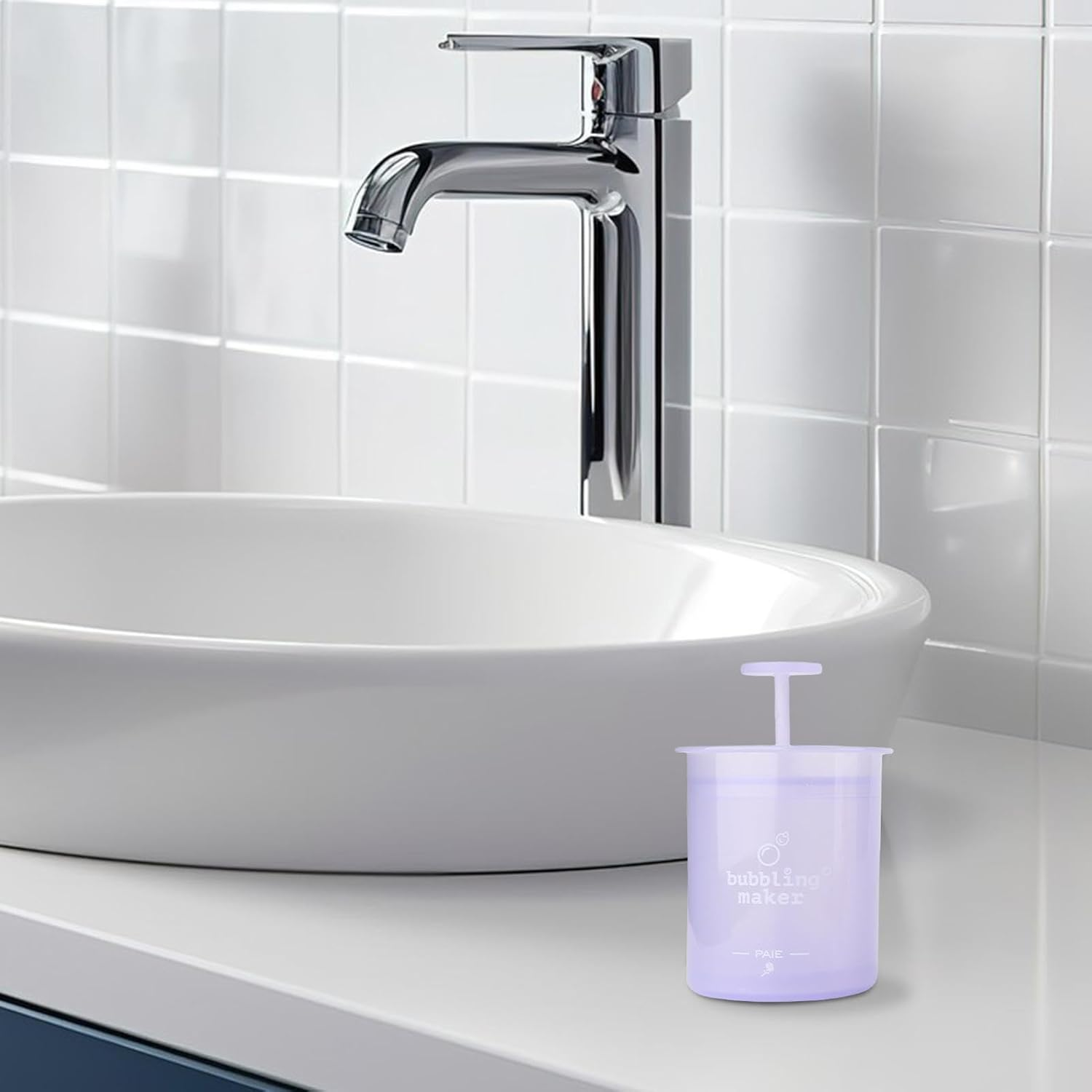 Foam Maker,Manual Bubble Foamer Quick Foam | Cleansing Foaming Maker, Ergonomic Skincare Facial Cleansing Tool, Wash Facial Skin for Travel - Green image number 6