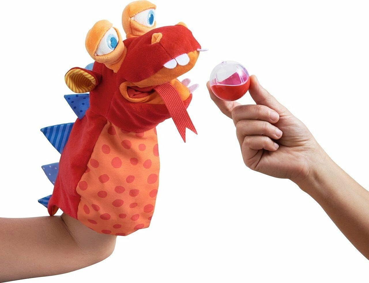 HABA Glove Puppet Eat-It-Up with Built in Belly Bag to Feed the Monster image number 6