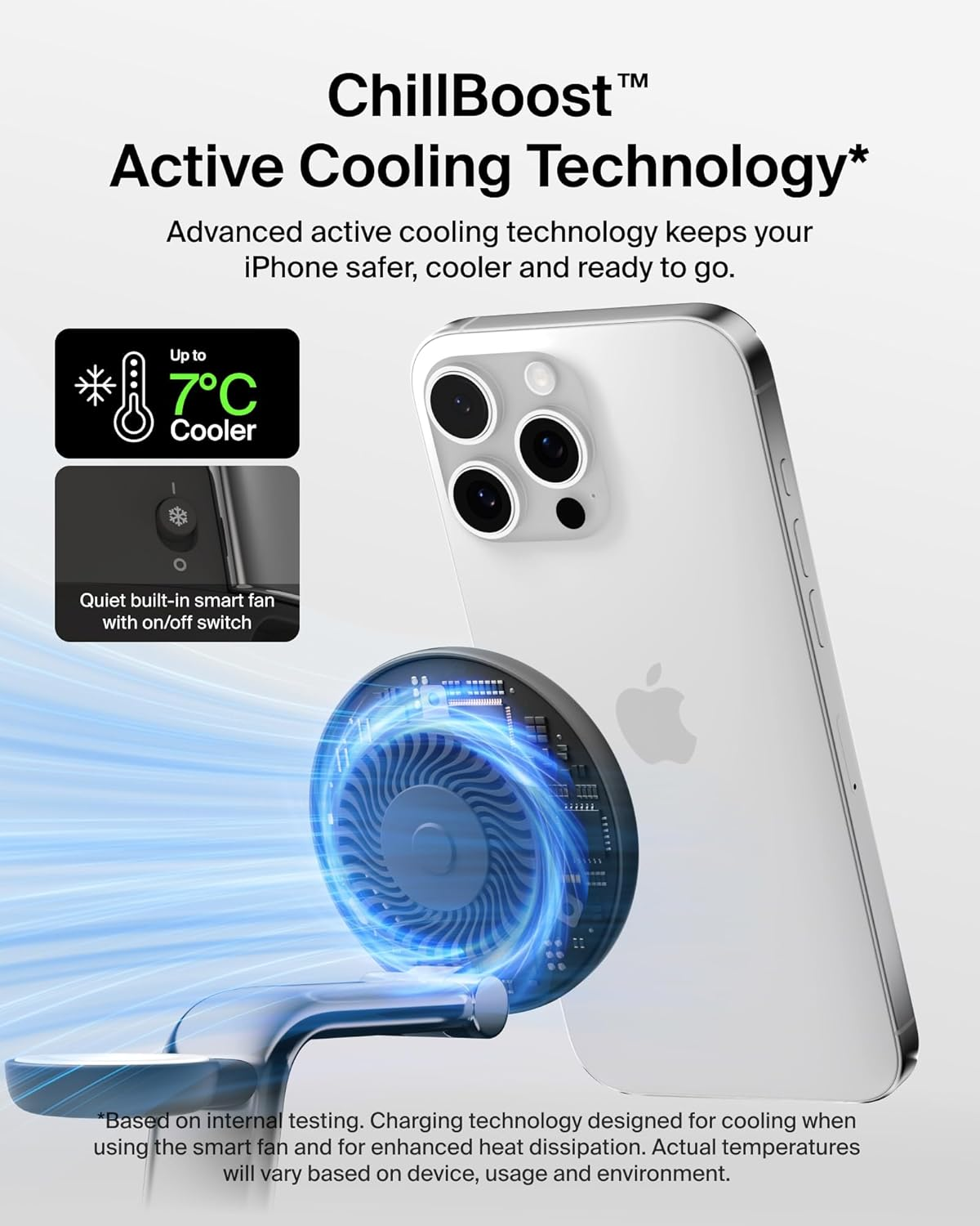 Belkin Magsafe Charger Compatible, 3-In-1 Qi2 Wireless Charging Dock 25W, Adjustable Wireless Charger for Iphone 16, Apple Watch, Airpods, Desktop Phone Stand for Travel W/ 45W Adapter - Charcoal image number 1