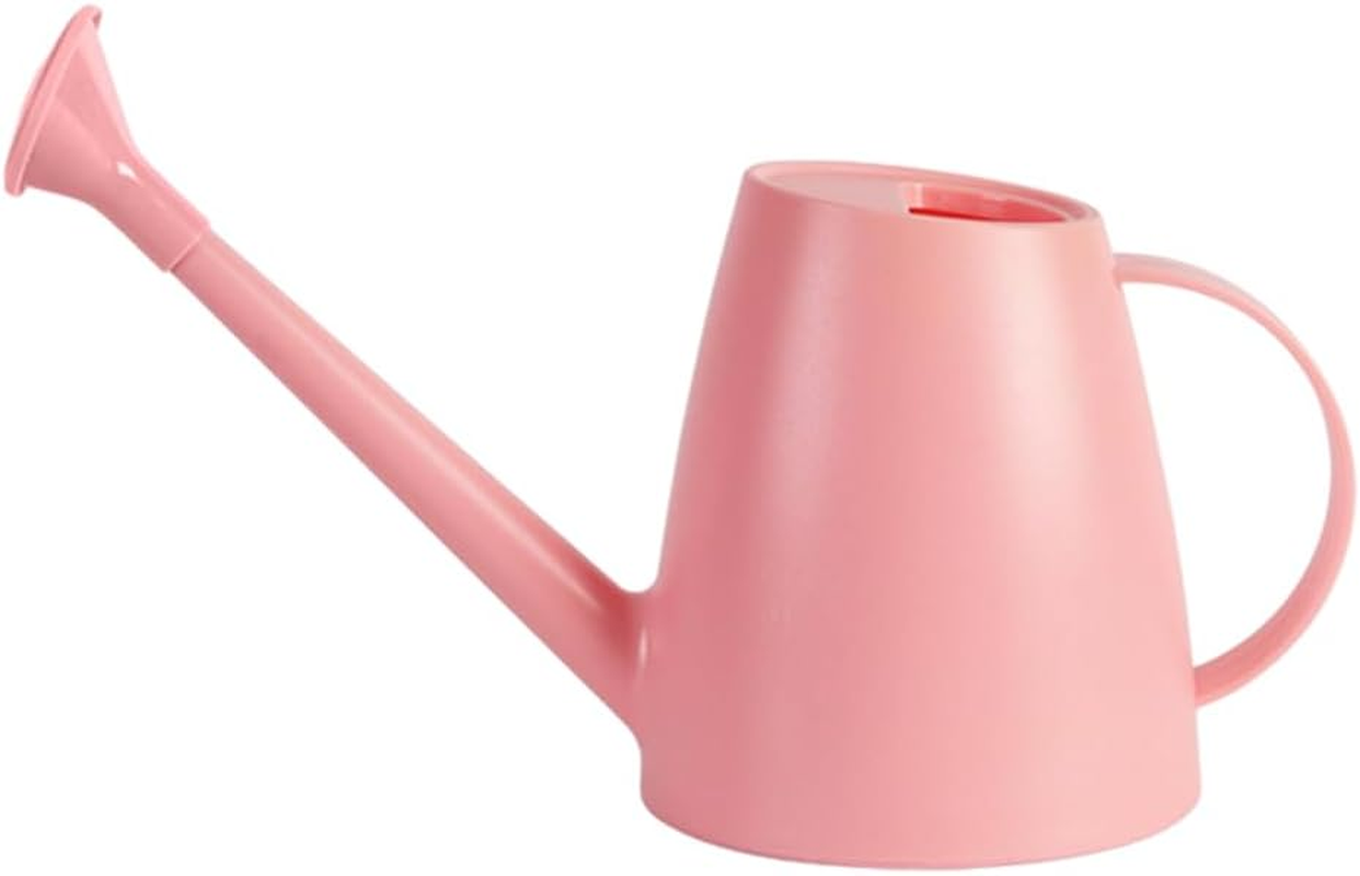 AIMALL Rotatable Sprinkler Head - 1.8L Plastic Garden Watering Can with Long Spout, Available in Gray, Green, Blue, Yellow, Pink, White, 7.67 X 5.9 Inch