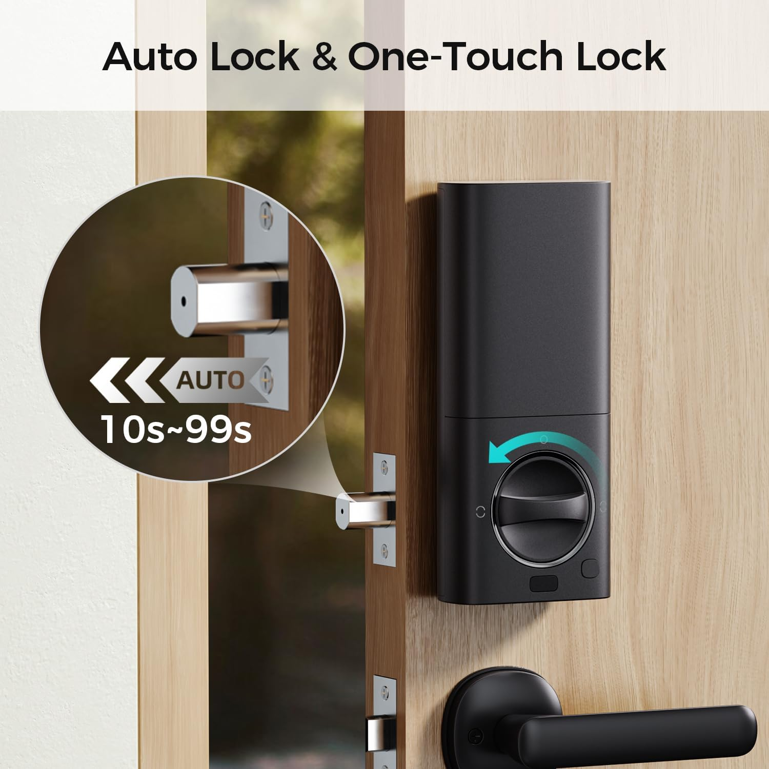 Connect Smarthome Smart Deadbolt Lock with Home Support &ndash; Fingerprint & Siri Control, Apple Home Key Access via Iphone or Apple Watch, DIY Install for Australian Doors image number 3