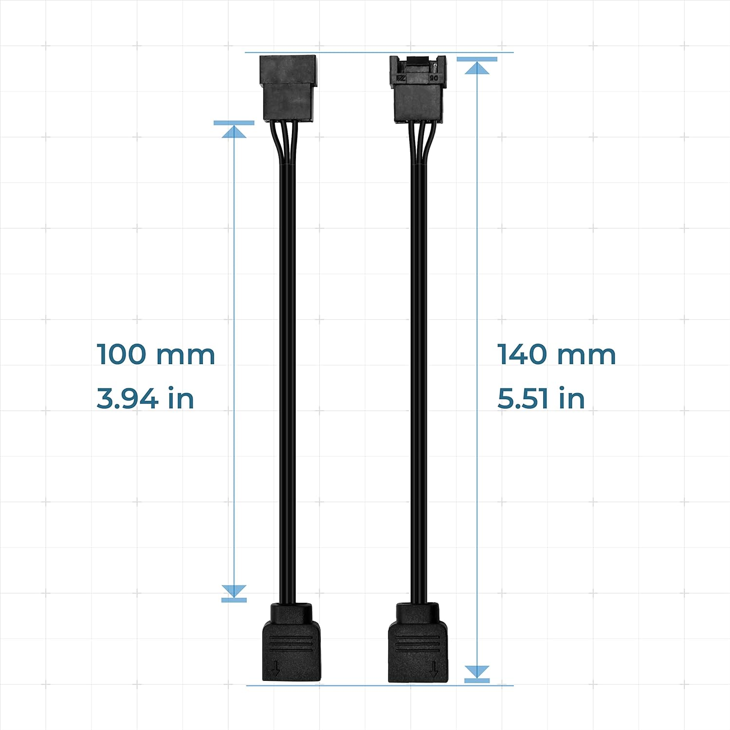 EZDIY-FAB ARGB LED Adapter for NZXT Fan, F120 AER RGB Fan, No NZXT CAM Hub Required, Compatible to Aura Fusion Mystic Light, Two in Pack image number 5