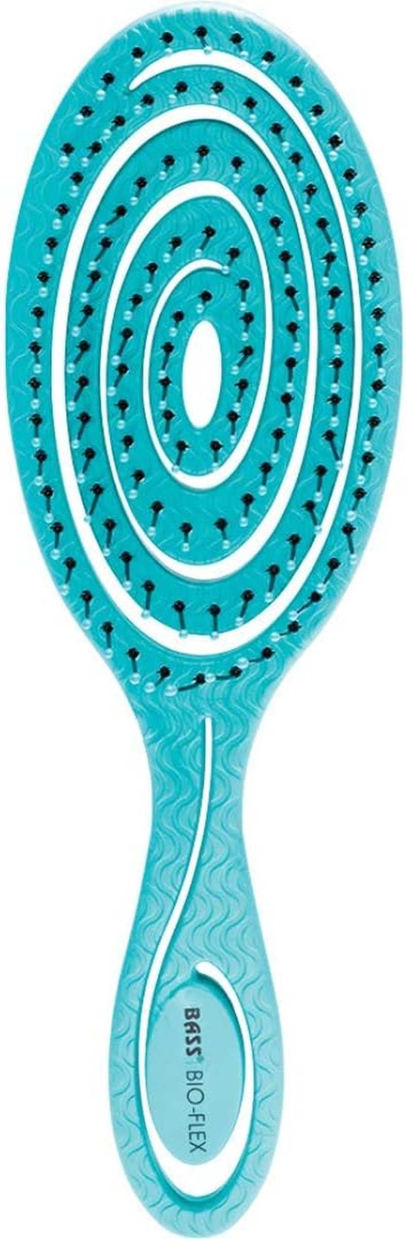 BASS BRUSHES Bio-Flex Detangler Hair Brush - 1 (Teal) image number 1