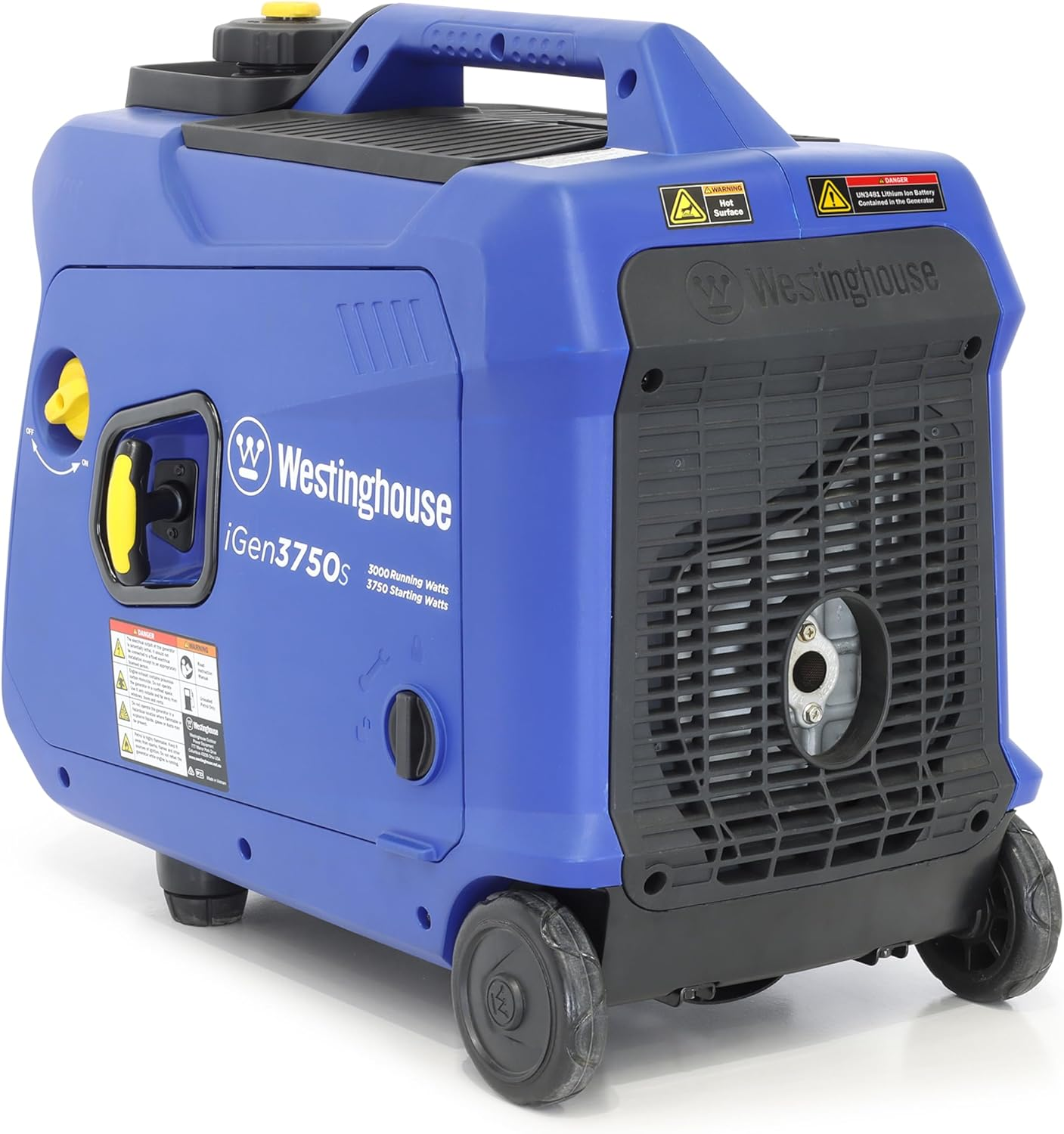 Westinghouse Igen3750S Digital Inverter Generator - 3000W Running/3750W Starting, Electric Start,100% Pure Sine Wave, Ideal for Outdoor Adventures and Home Backup Power Supply &ndash; Blue image number 3