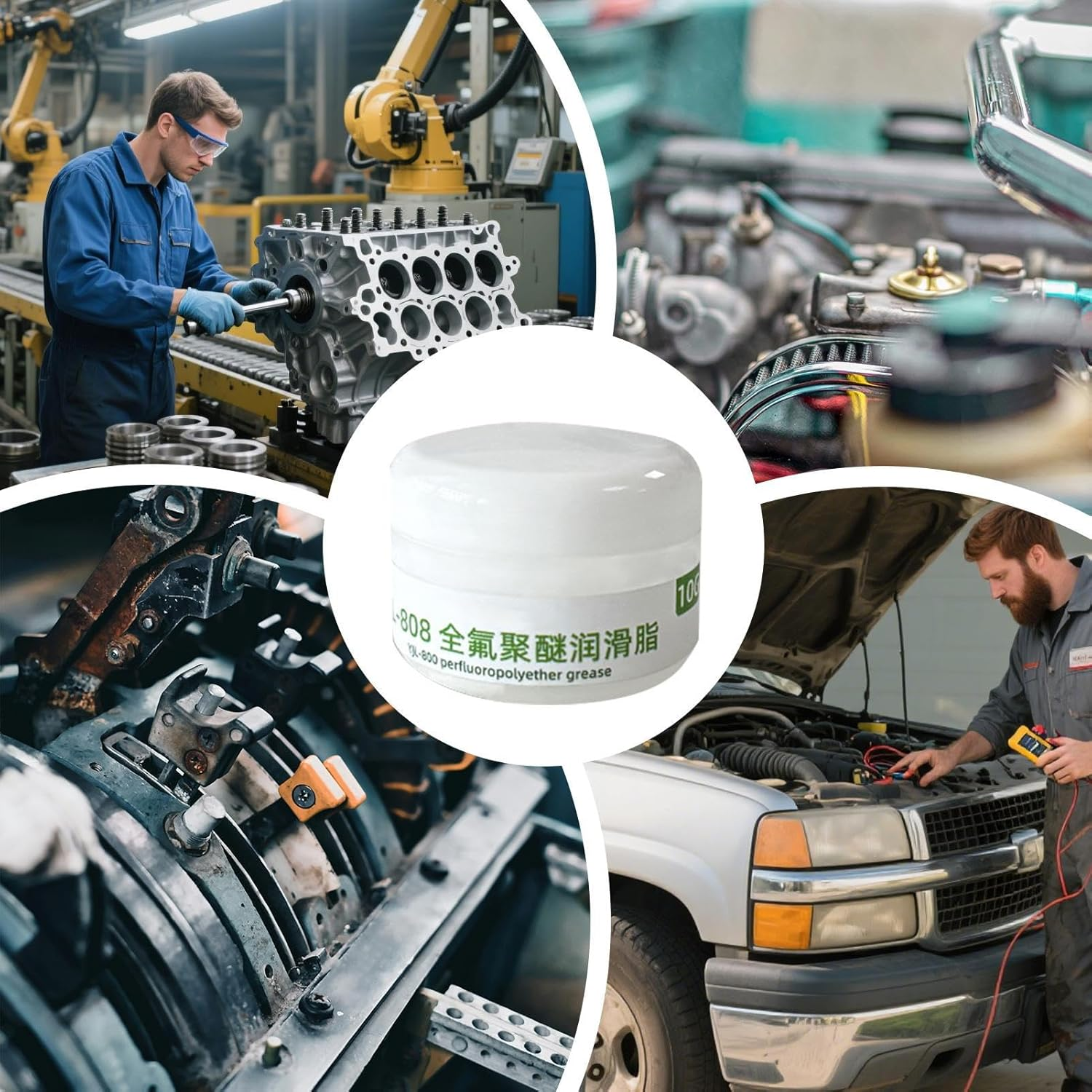 Automotive Grease - Precision Bearing Lubricant | Waterproof High Temperature Resistance Car Grease for Precision Bearings Mold Ejectors Industrial Equipment image number 5