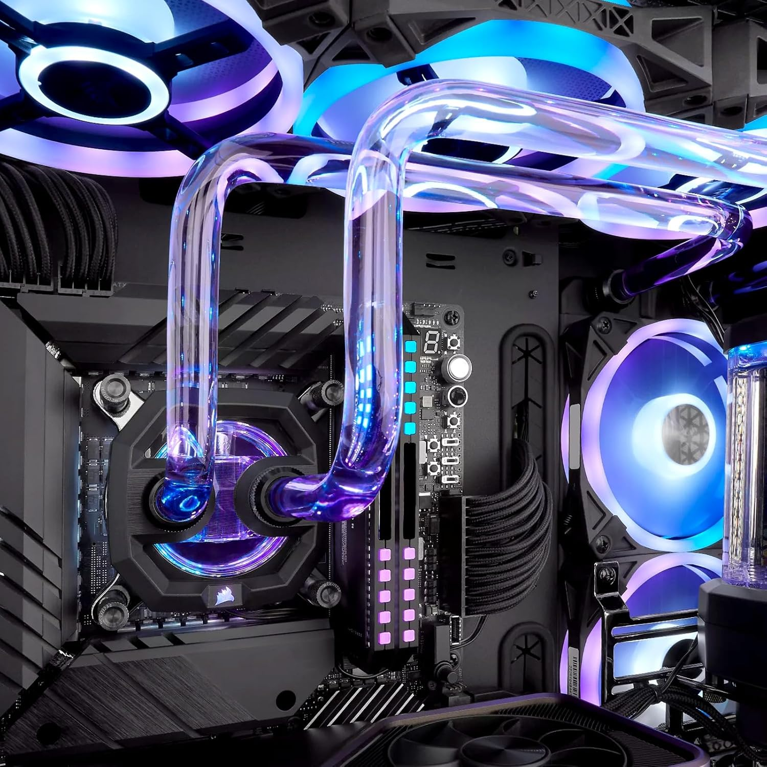 4 Pack G1/4" 5Mm Male to Male Connector, Elbow Water Cooling Fittings, G1/4 Males to Males Extender Fitting, G 1/4 Water Cooling with Sealed O-Ring for Computer Accessories image number 5