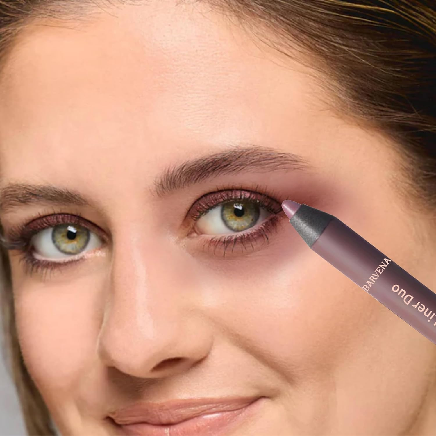 FLYTIN Shadow Liner 2-In-1 Eyeliner & Eyeshadow, Waterproof, Smudge-Proof Duo Eyeshadow Stick with Smudge Brush, Duo Stick for Effortless Smoky or Natural Eye Makeup (5.6) image number 4