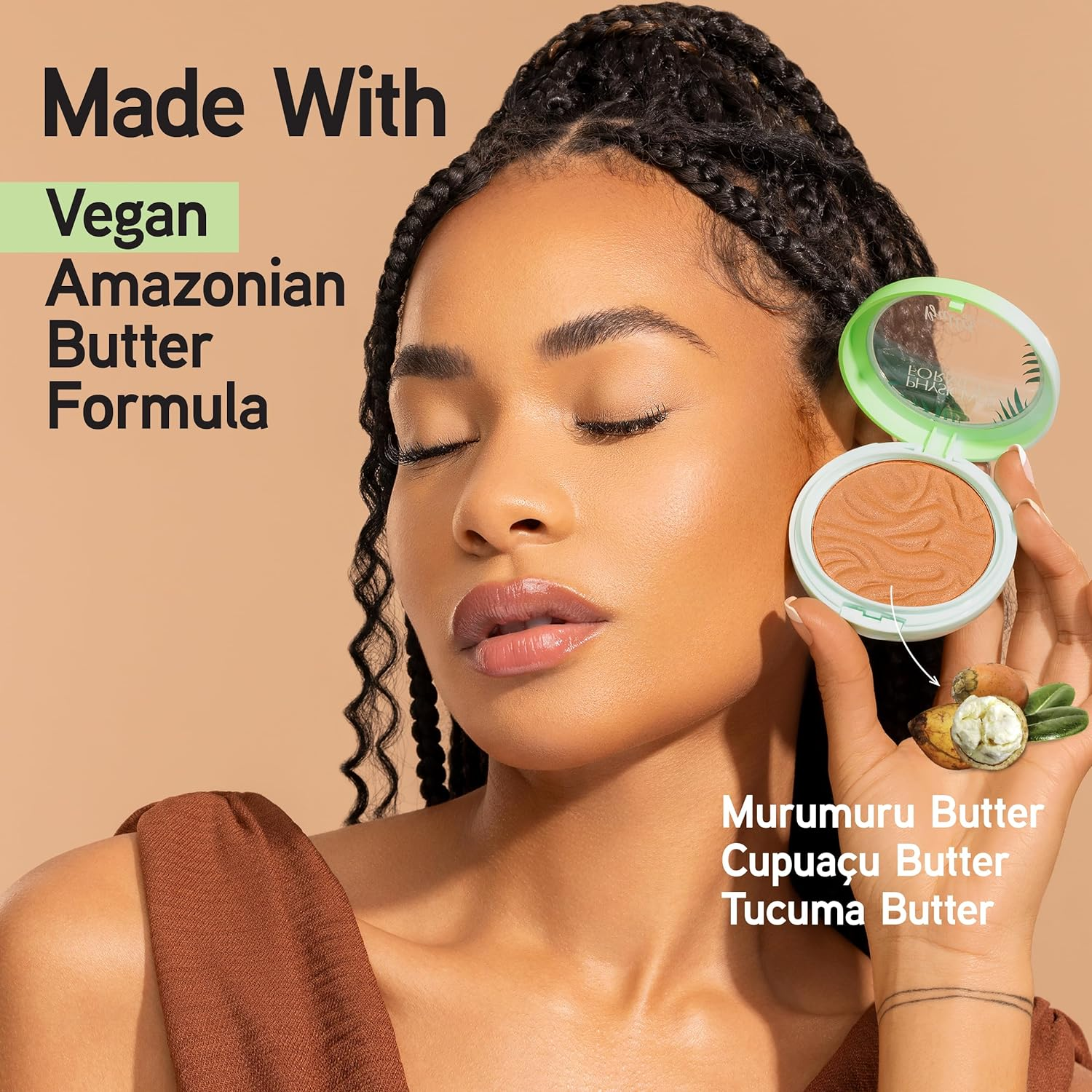 Physicians Formula Murumuru Butter Bronzer, Moisturizing, Nourishing Murumuru Butter for Silky Glow, Dermatologist Tested, Hypoallergenic, Vegan & Cruelty-Free - Endless Summer - Matte Red image number 4