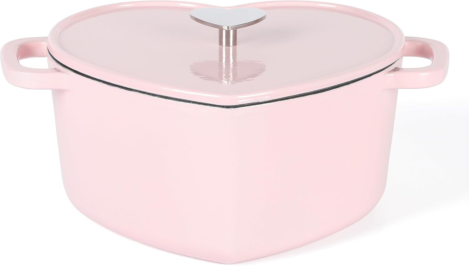 Martha Stewart Heart Shaped 4-Quart Dutch Oven - Pink image number 4