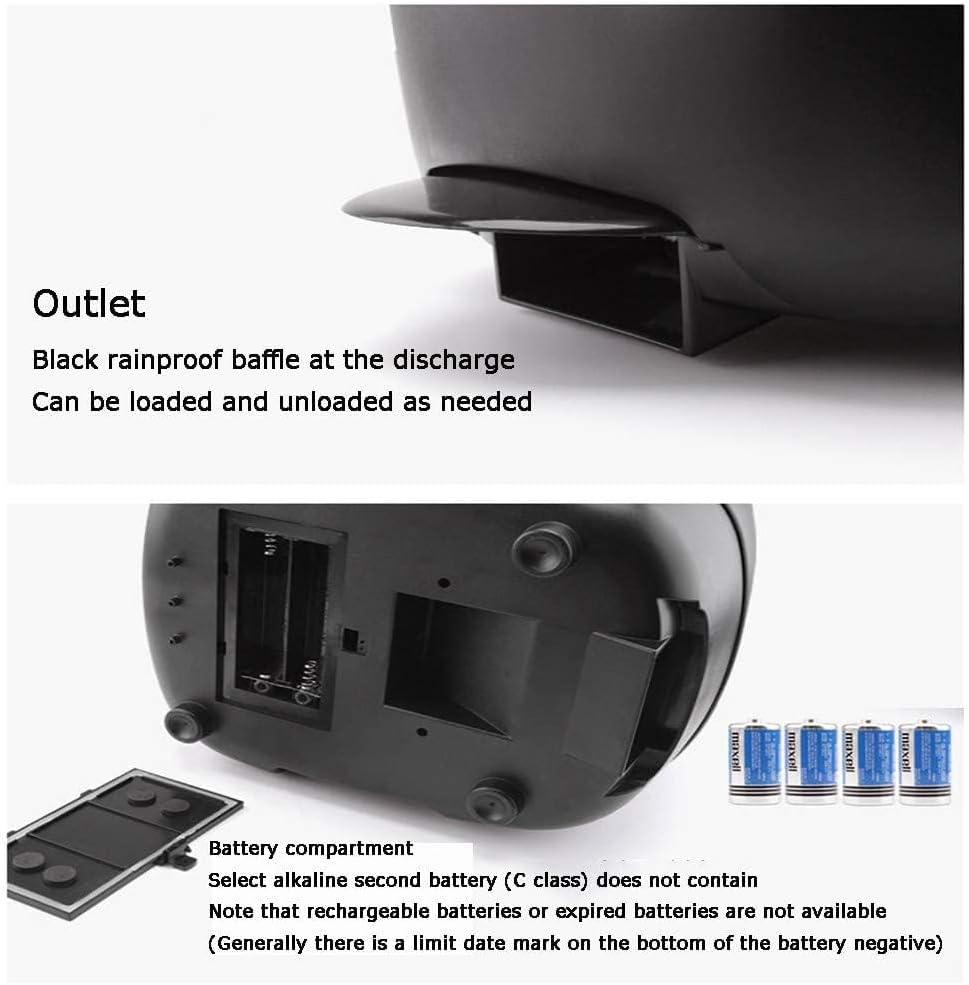 10L Pond Feeder, Automatic Fish Feeder for Pond Outdoor, Fish Feeder Automatic Dispenser, Timer High Capacity for Vacations & Hot or Cold Weather- Battery Powered image number 3