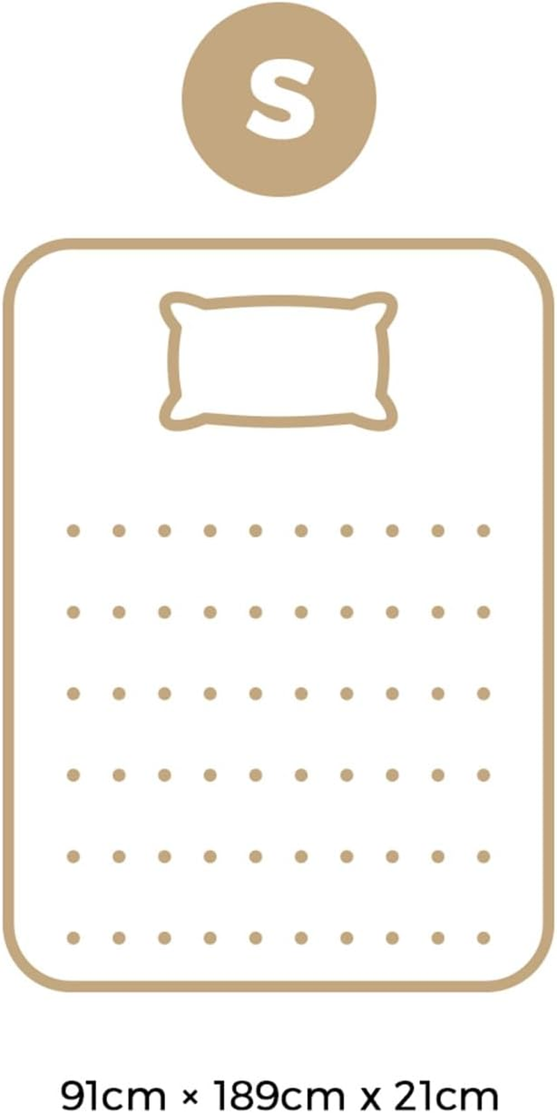 BEDRA BEDDING 21Cm Mattress Single Size with Bonnel Spring Tight Top Bed Mattress Medium Firm