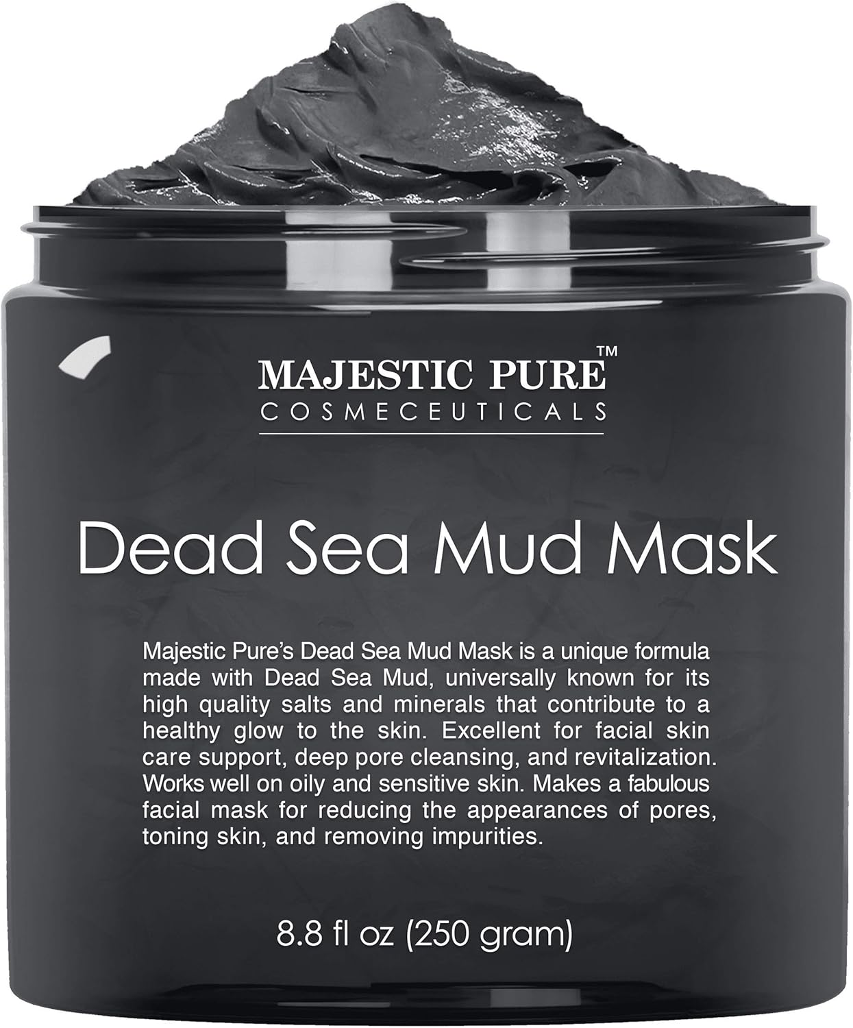 Majestic Pure Dead Sea Mud Mask by Majestic Pure for Unisex - 8.8 Oz, 453.59 Grams image number 3