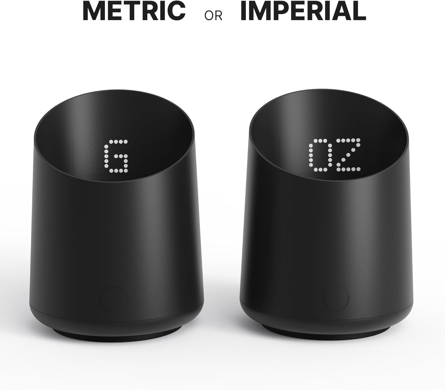 Subminimal Subscale| Digital Coffee Dosing Cup, Invisible LED Display, Touch Activated, Accurate Coffee Beans Weighing Scale in Grams or Oz, USB-C Rechargeable, IPX4 Splash Resistant - Black image number 6