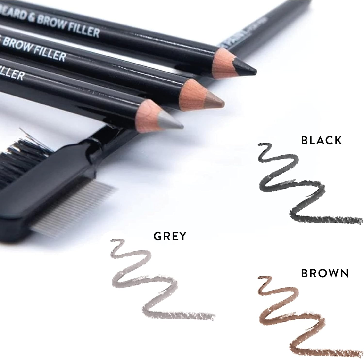 War Paint Beard & Brow Filler Pencil for Men, Brown, 10 G image number 5