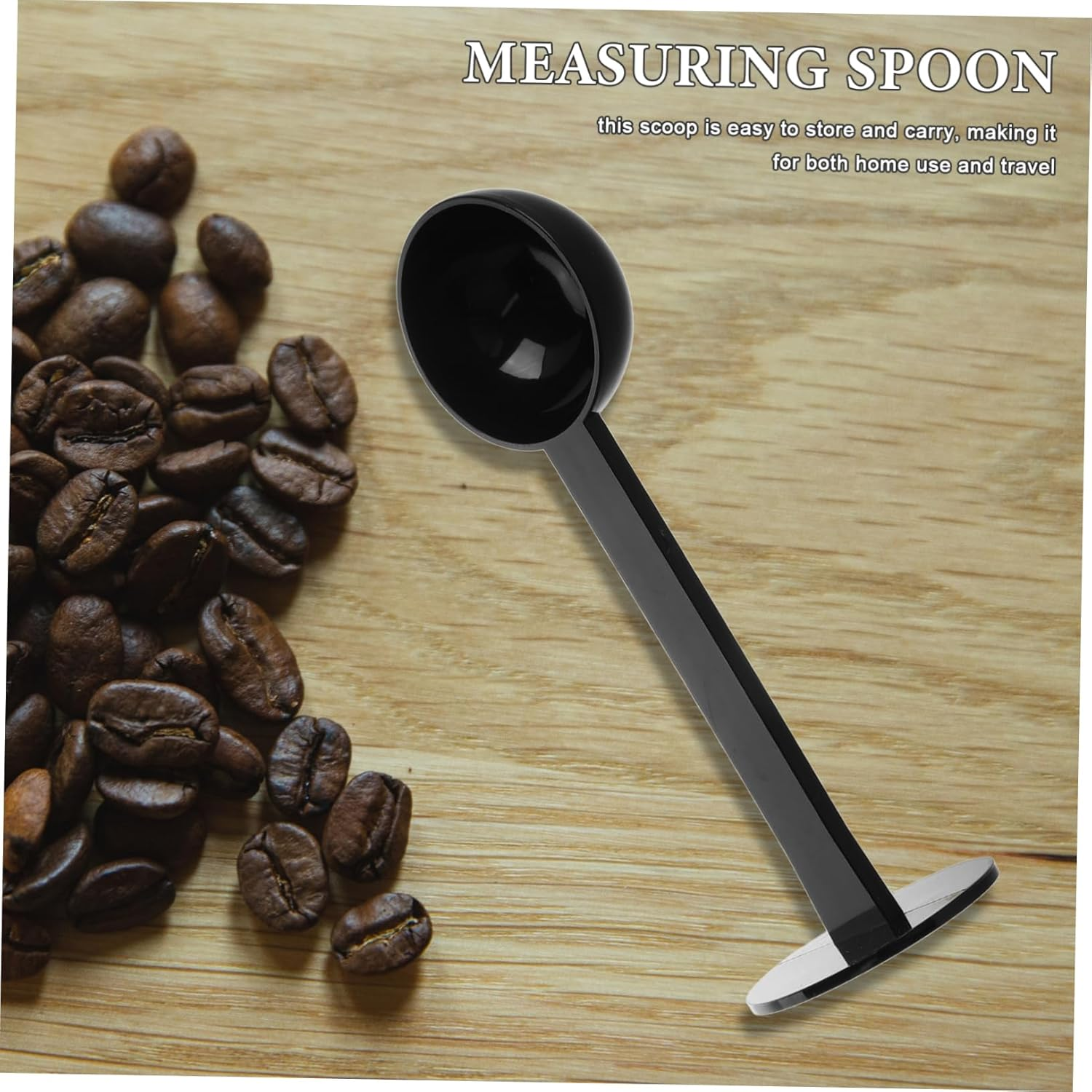 Coffee Bean Spoon Measuring Scoop and Tamper for Espresso Machine Plastic Tablespoon Measure Spoon for Home Coffee Bar image number 4