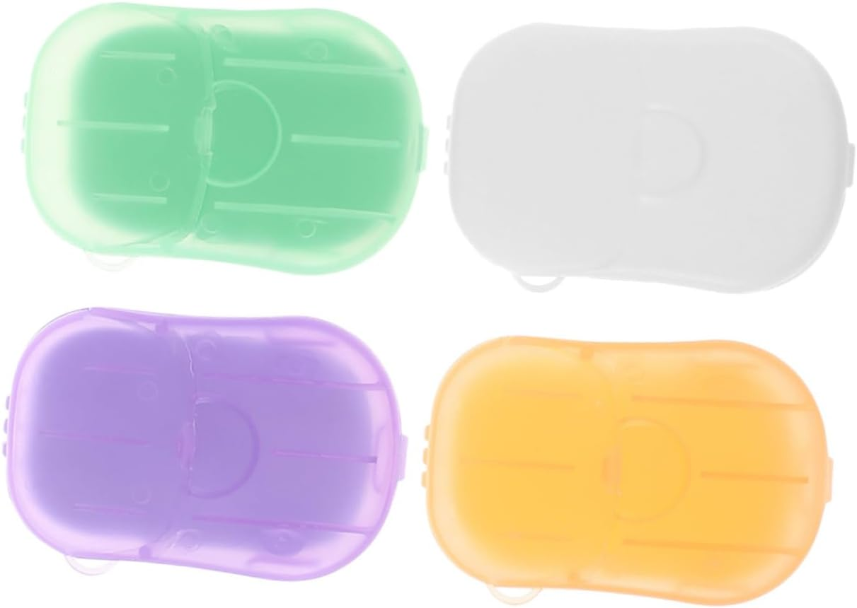 WHAMVOX Travel Soap Sheets Portable Hand Wash Sheets Disposable Soap Paper Compact Convenient for Travel Toiletries image number 5